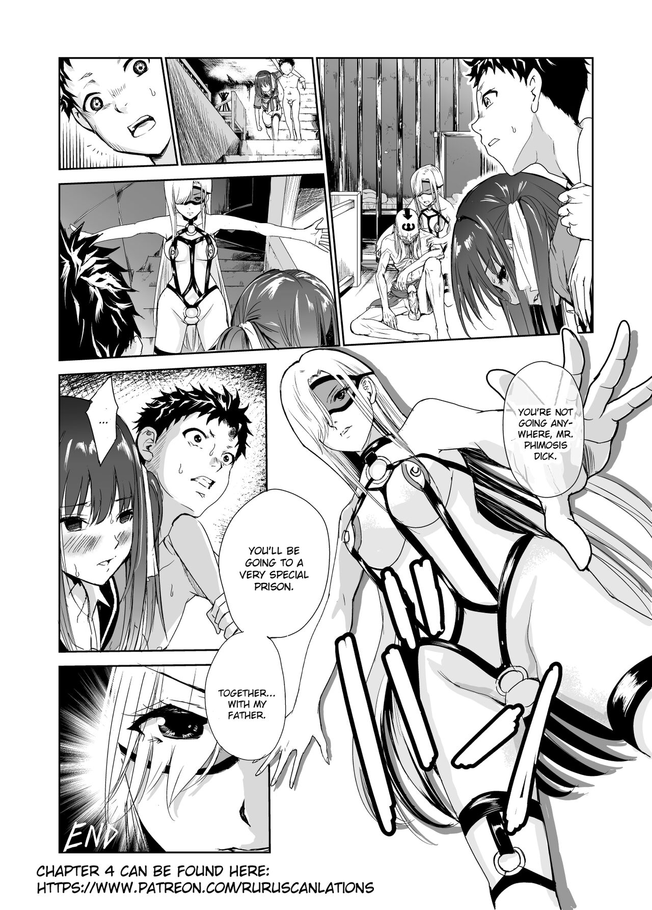 [Raid Socks (Tricky)]Tsuyagari Mura 3 ~Kareshi o Mamoru Tame Hikyou no Mura de Kyousei Gohoushi & NTR Sex~[English] [Ruru Scanlations] Page 46