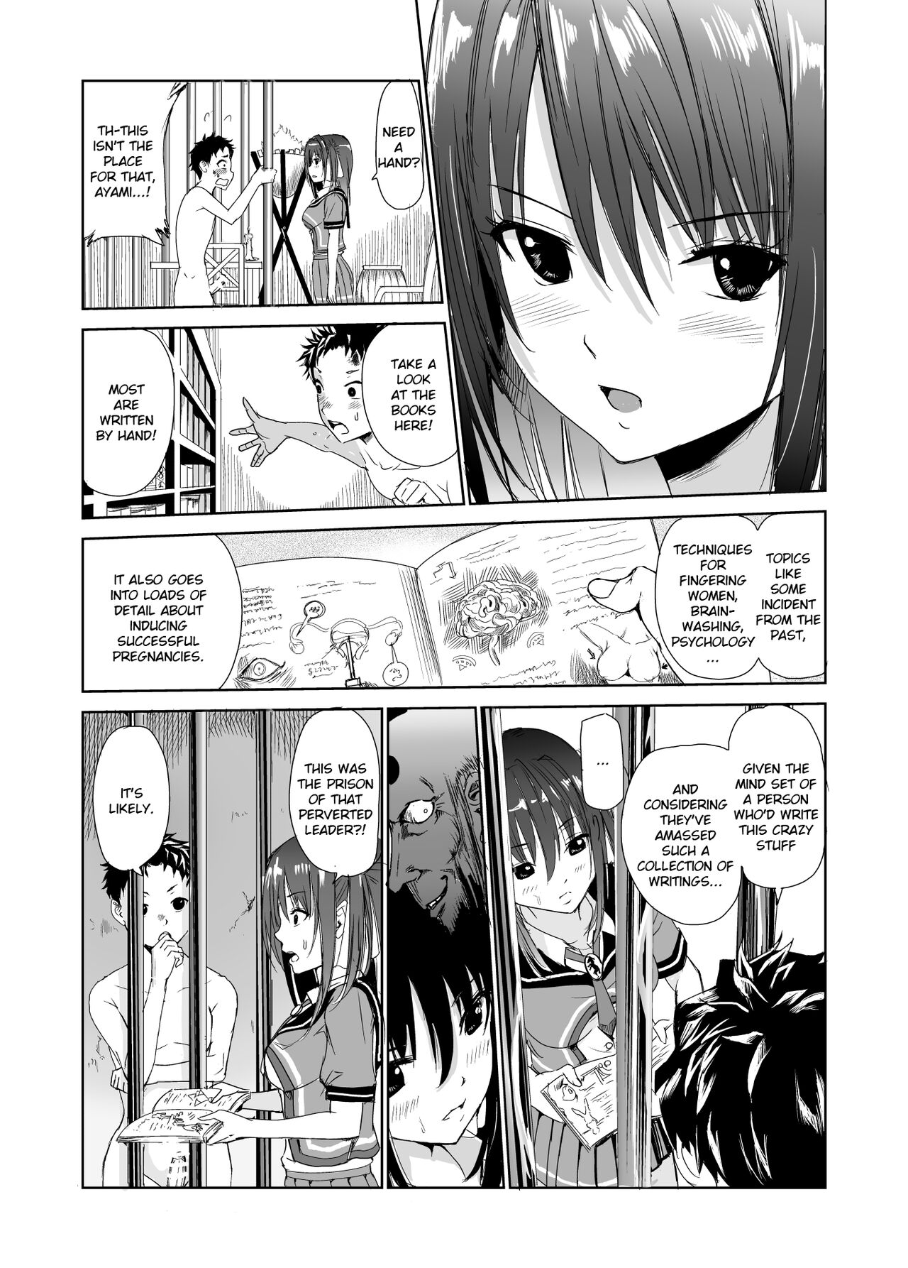 [Raid Socks (Tricky)]Tsuyagari Mura 3 ~Kareshi o Mamoru Tame Hikyou no Mura de Kyousei Gohoushi & NTR Sex~[English] [Ruru Scanlations] Page 8