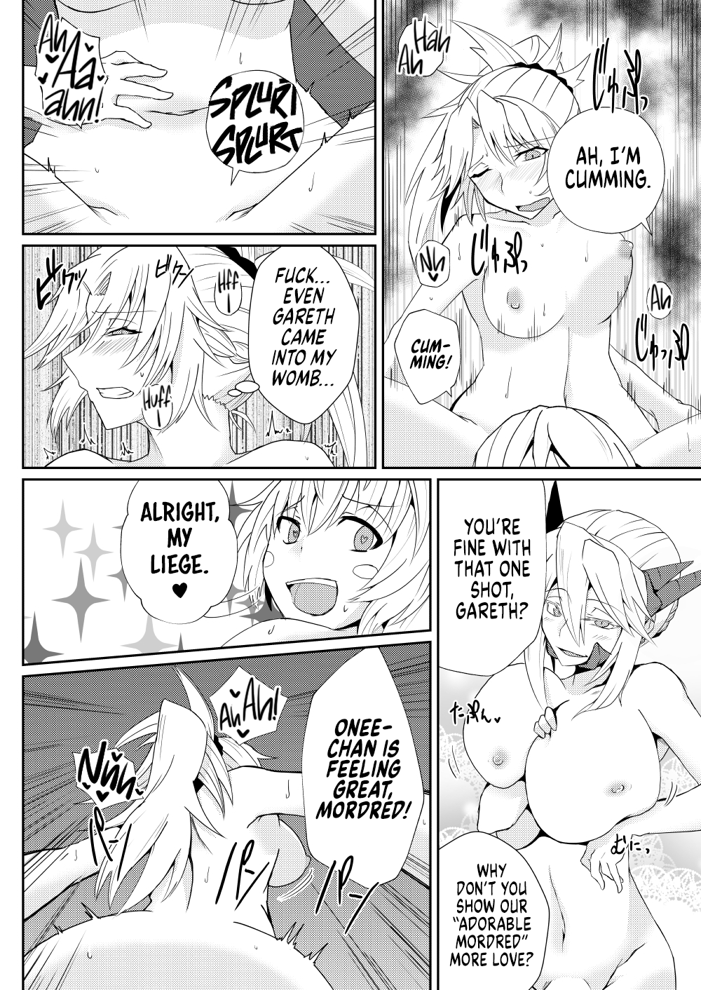 [Sigamitsuki Mizuhiki (Noshigami)]Mordred Kashimasu | I'm Lending my Sister(Mordred) (Fate/Grand Order) [English] [UncontrolSwitchOverflow] [Digital] Page 12