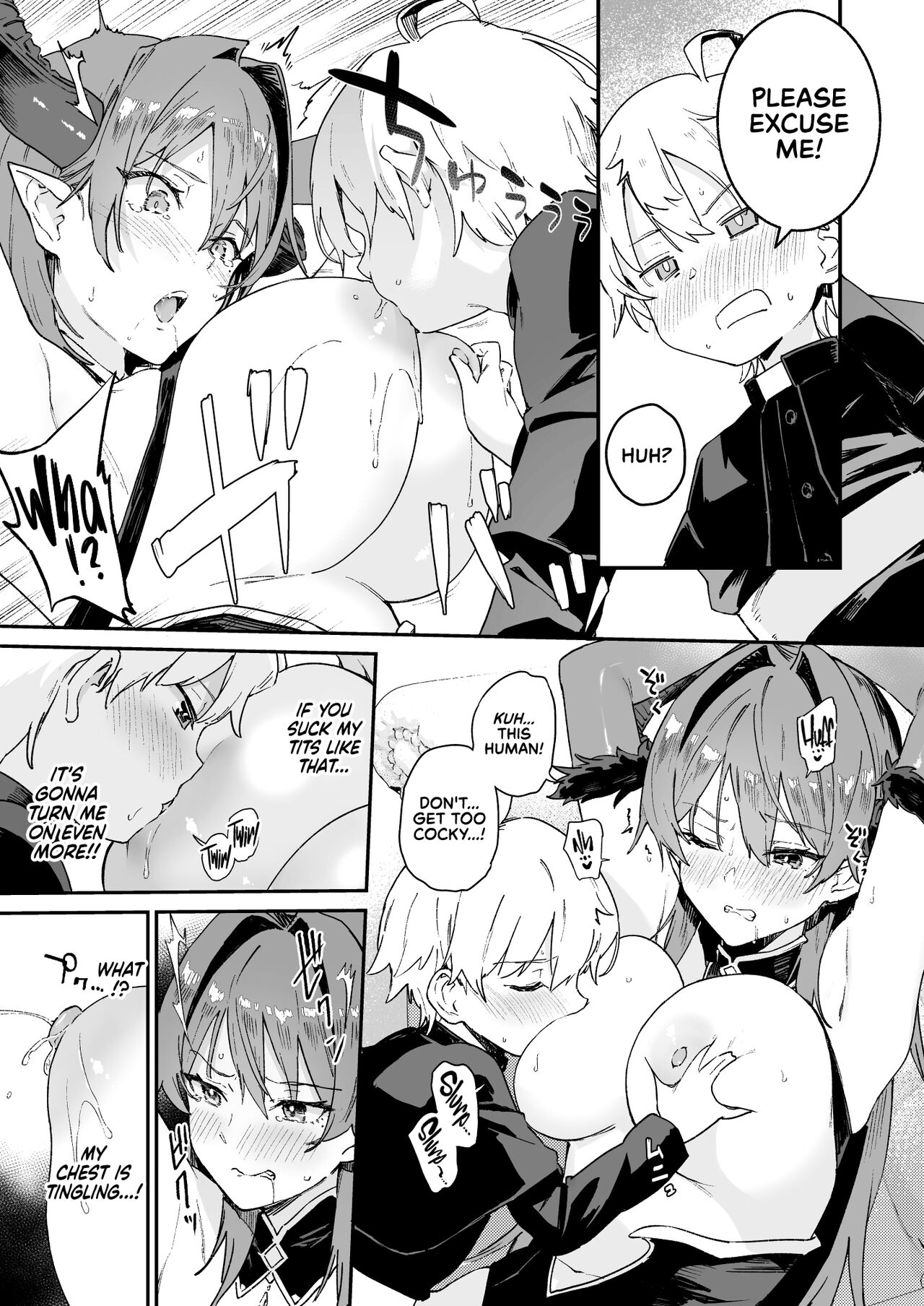 [Soda Batake (Muteki Soda)]Inma Onee-san ni wa Ecchi na Oshioki de Tatakaun da yo! | I'll Fight the Lewd Succubus Lady With Sexual Punishments![English] [Red Lantern] [Digital] Page 14