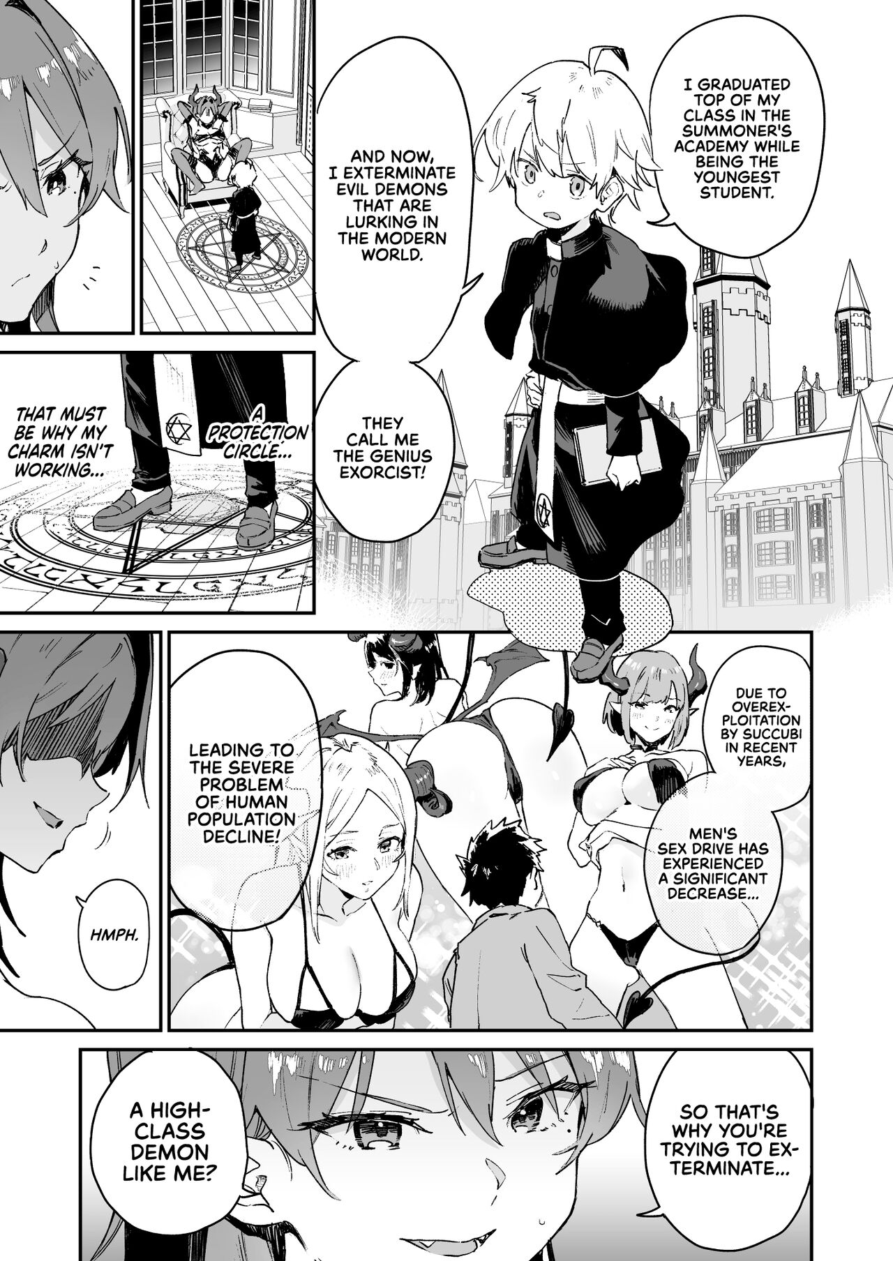 [Soda Batake (Muteki Soda)]Inma Onee-san ni wa Ecchi na Oshioki de Tatakaun da yo! | I'll Fight the Lewd Succubus Lady With Sexual Punishments![English] [Red Lantern] [Digital] Page 8