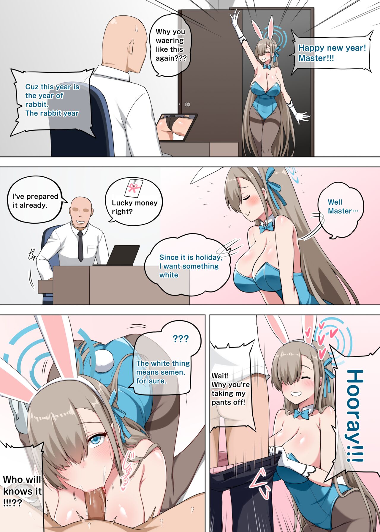 [Darkmaya]Asuna Bunny Girl(Blue Archive) [English] [Decensored] Page 1