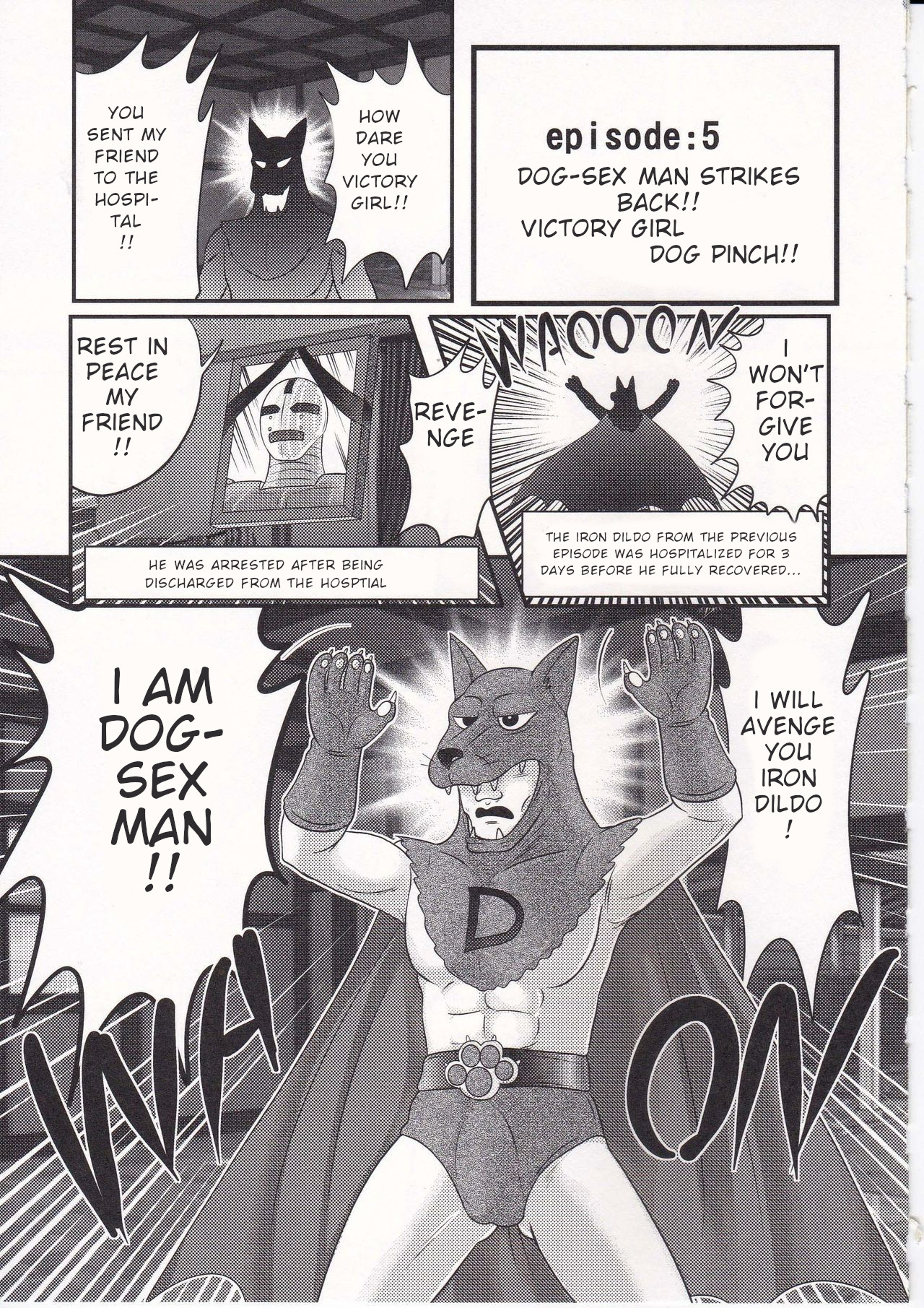 [Kamitou Masaki]Amazing Victory Girl Chapter 5(Dog-Sex Man Strikes Back!! Victory Girl Dog Pinch!!) [English] Page 1