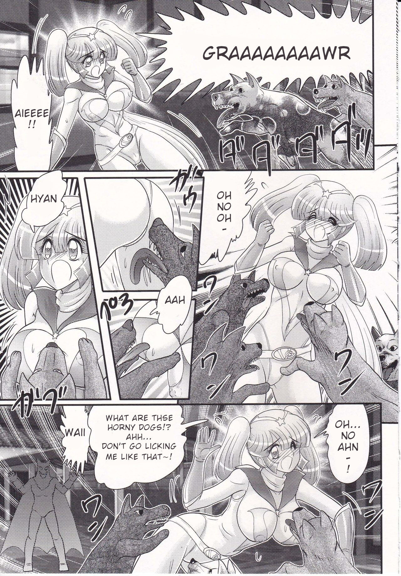 [Kamitou Masaki]Amazing Victory Girl Chapter 5(Dog-Sex Man Strikes Back!! Victory Girl Dog Pinch!!) [English] Page 3