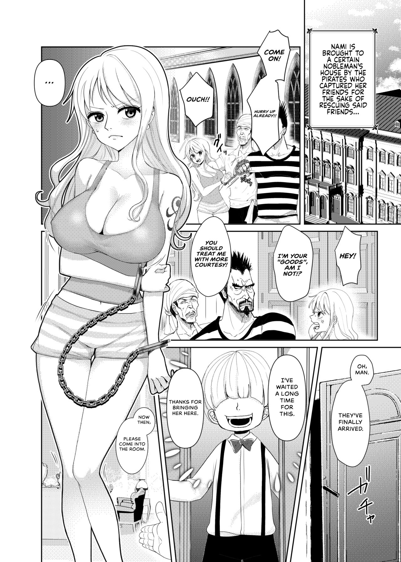 [Samotorake (Akira)]Nami ga Kanemochi no Gaki to Torihiki(One Piece) [English] {Hennojin} Page 1
