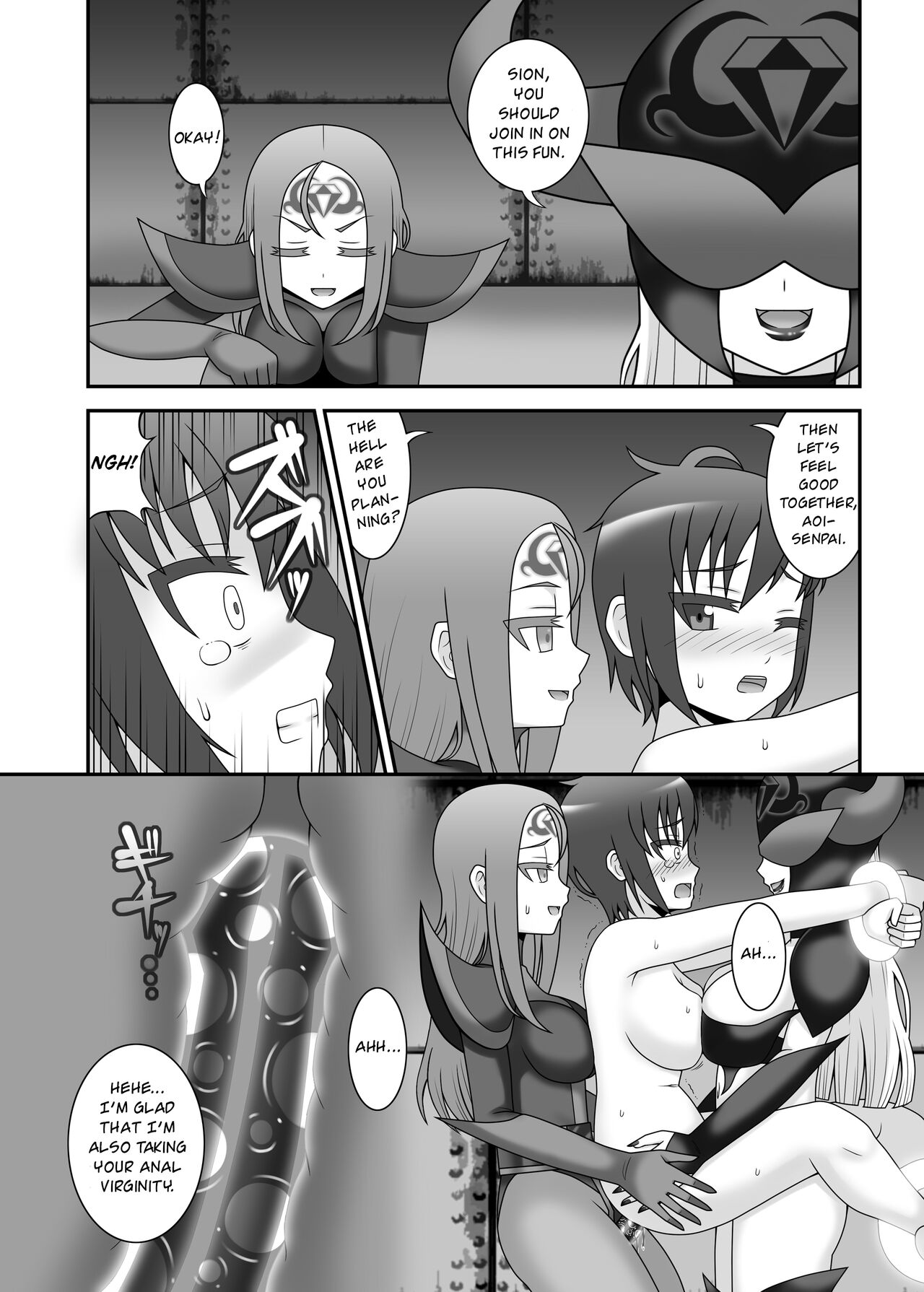 [STUDIO HP+ (IceLee)]Teisou Sentai Virginal Colors Ch.3 | Chastity Sentai Chaste Colors Ch. 3[English] Page 26