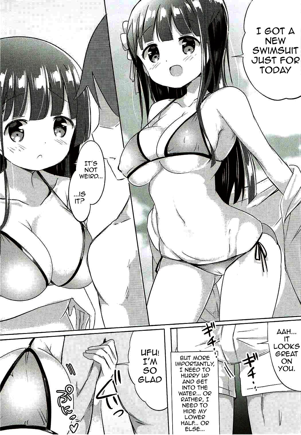 [0000 (Akito.)]Chiya-chan to Hoken Taiiku ~Umi Hen~ | PE With Chiya-chan -Beach Arc-(Gochuumon wa Usagi desu ka?) [English] {Doujins.com} [Digital] Page 3
