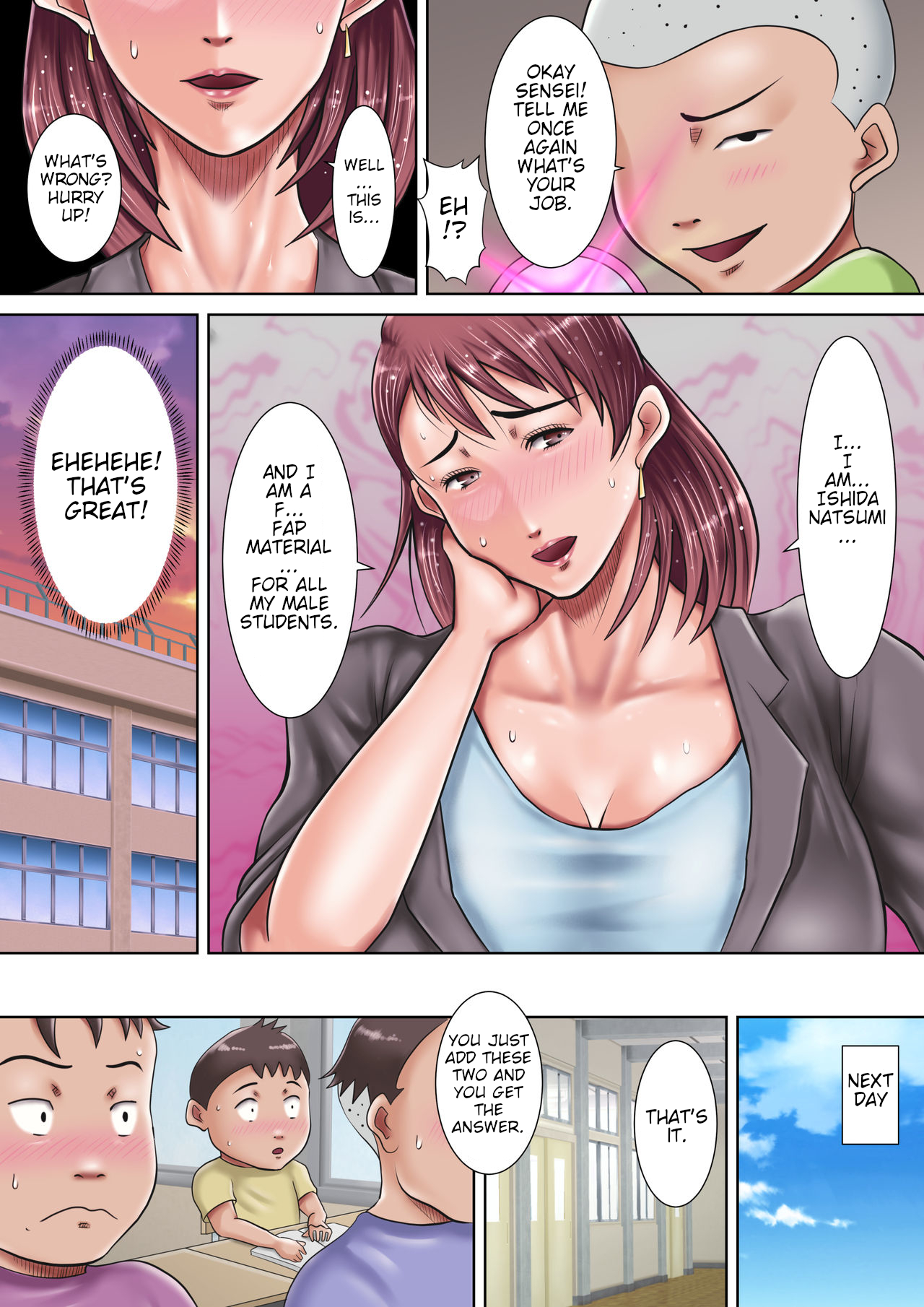 [Oden Sensei]Bokura no Nikubenki Sensei ~Saimin de Seito-tachi no Seigangu ni Ochita Onna Kyoushi~ | Our Meat Toilet Teacher[English] Page 13