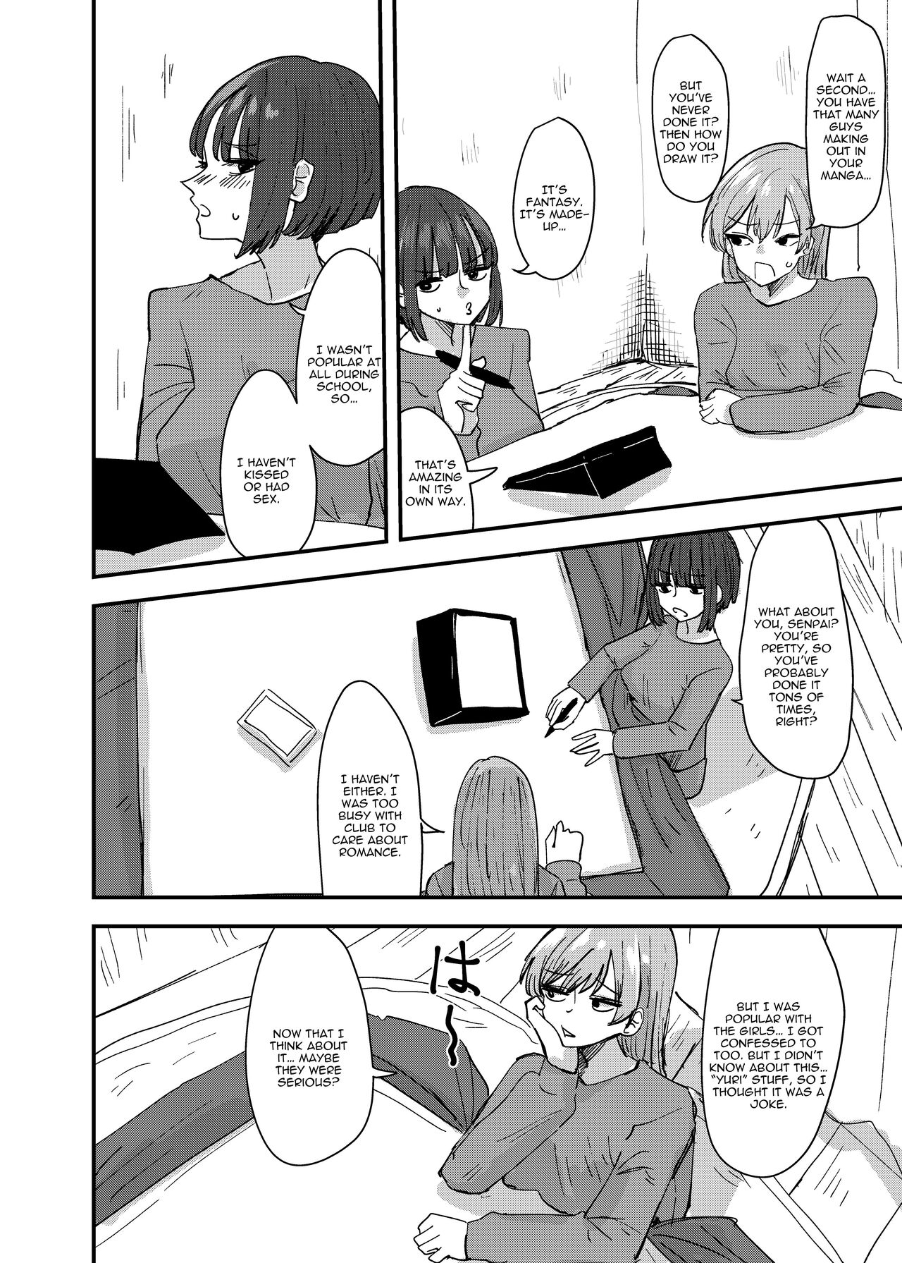 [Aweida]Daigaku no Senpai to Nori de Kiss Shitetara Sono Hi no Uchi ni Issen Koechatta Hanashi | A Story About  Kissing A College Senior And Crossing The Line In The Same Day[English] [IXIA WORKS] Page 6