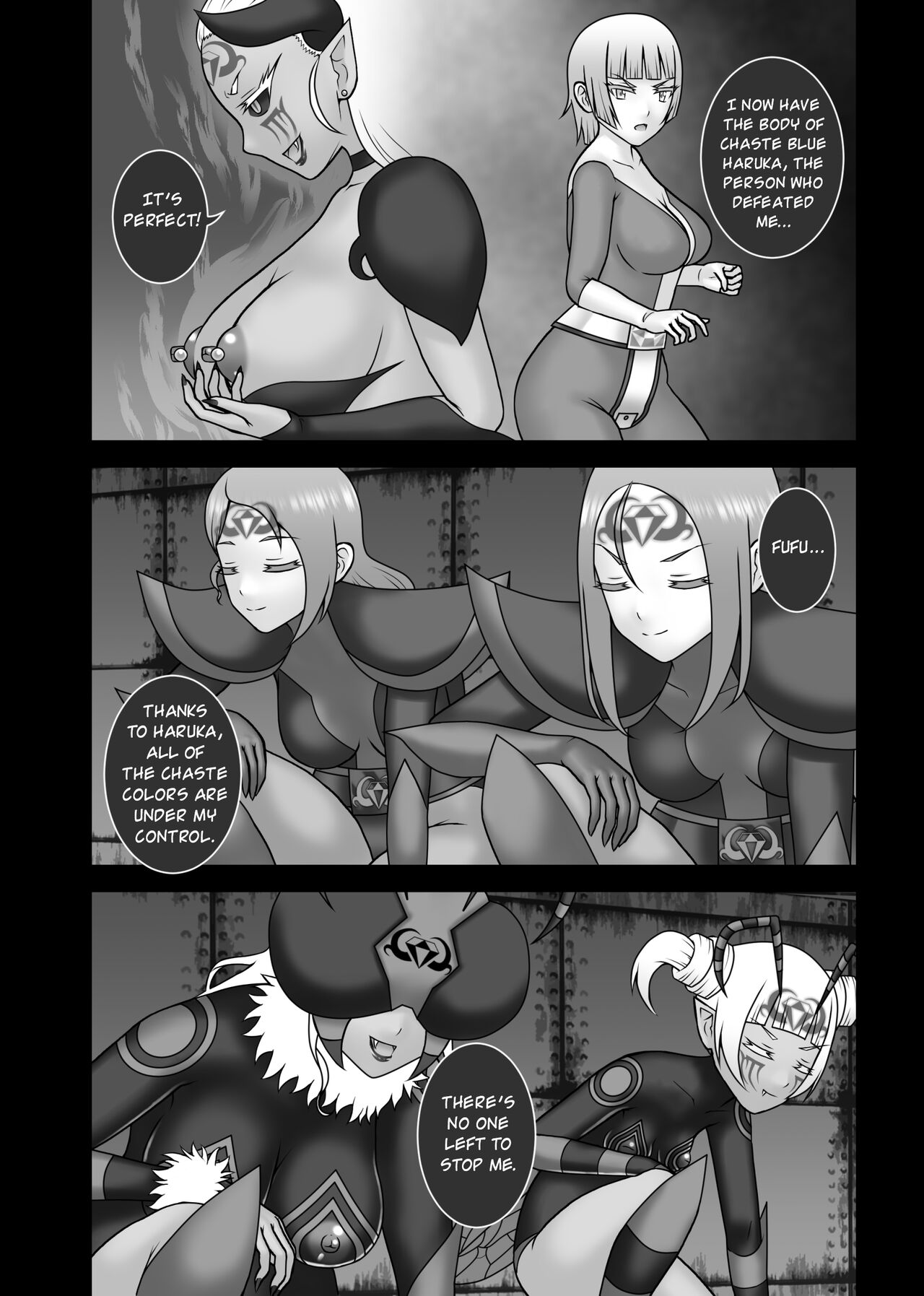 [STUDIO HP+ (IceLee)]Teisou Sentai Virginal Colors Saishuuwa | Chastity Sentai Chaste Colors Ch. 6[English] Page 42