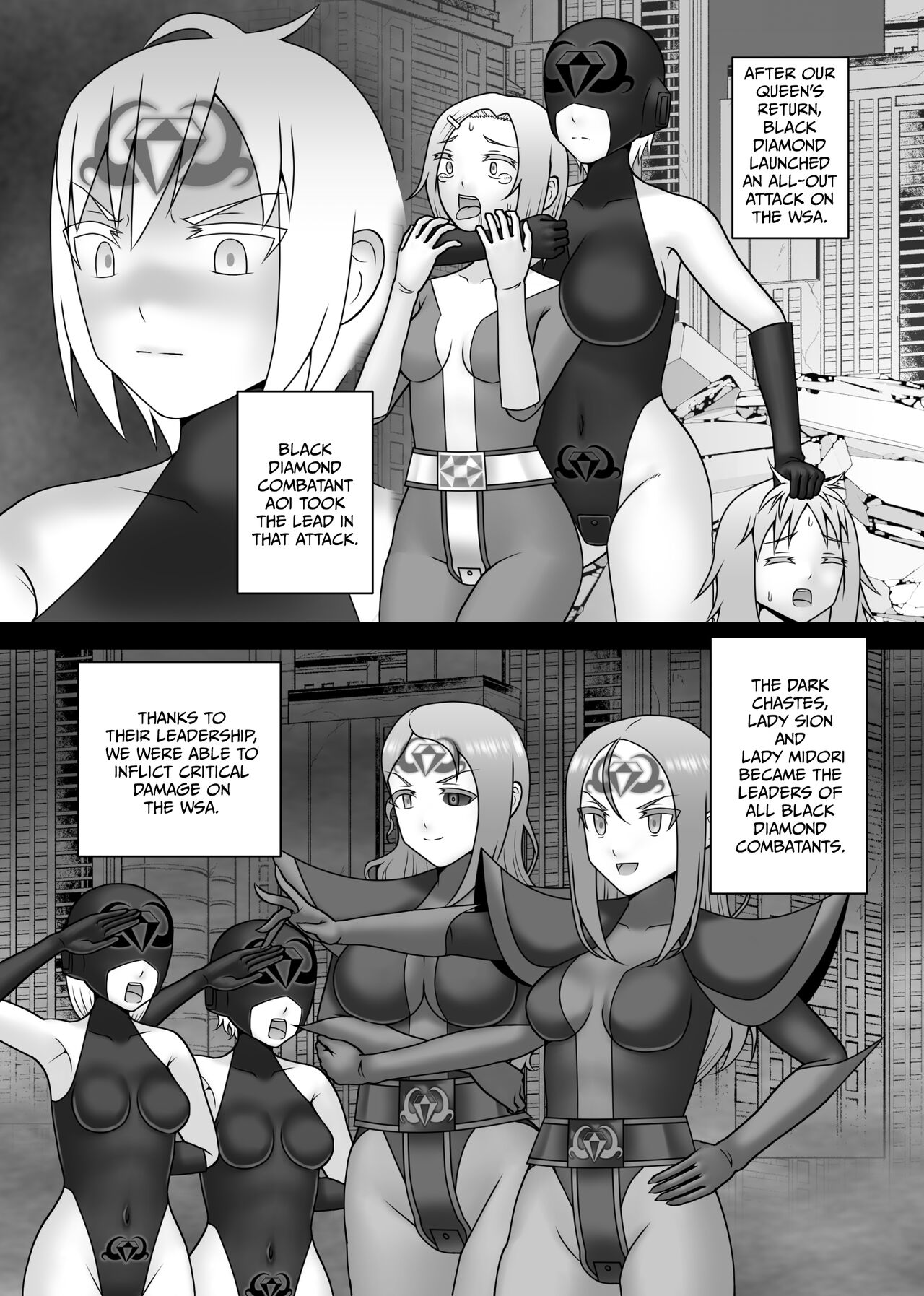[STUDIO HP+ (IceLee)]Teisou Sentai Virginal Colors Saishuuwa | Chastity Sentai Chaste Colors Ch. 6[English] Page 44