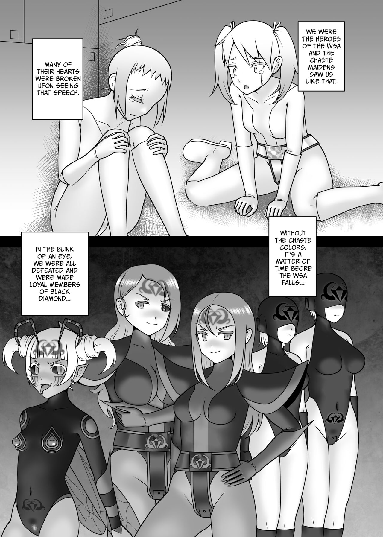 [STUDIO HP+ (IceLee)]Teisou Sentai Virginal Colors Saishuuwa | Chastity Sentai Chaste Colors Ch. 6[English] Page 47