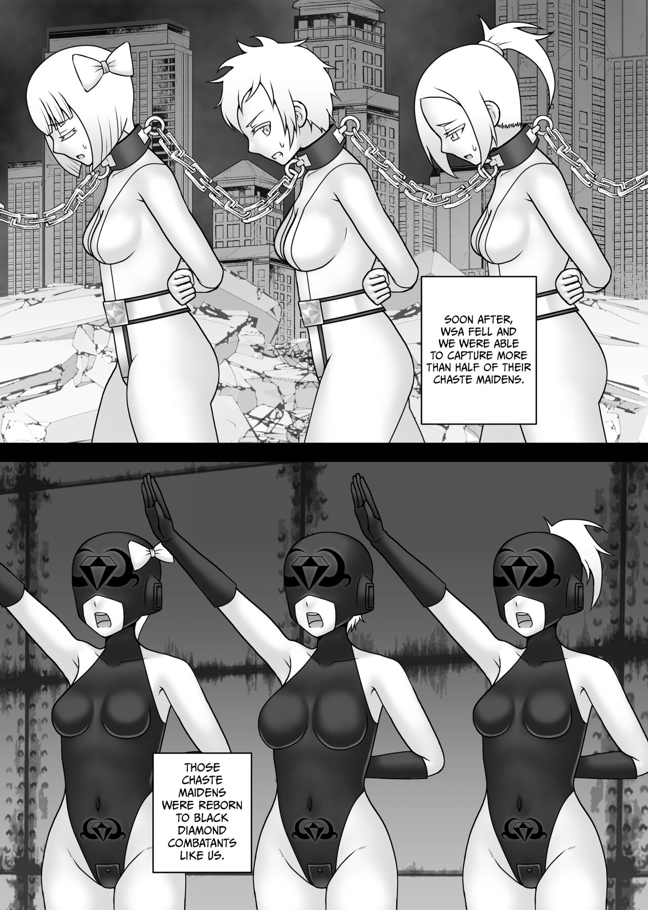 [STUDIO HP+ (IceLee)]Teisou Sentai Virginal Colors Saishuuwa | Chastity Sentai Chaste Colors Ch. 6[English] Page 48