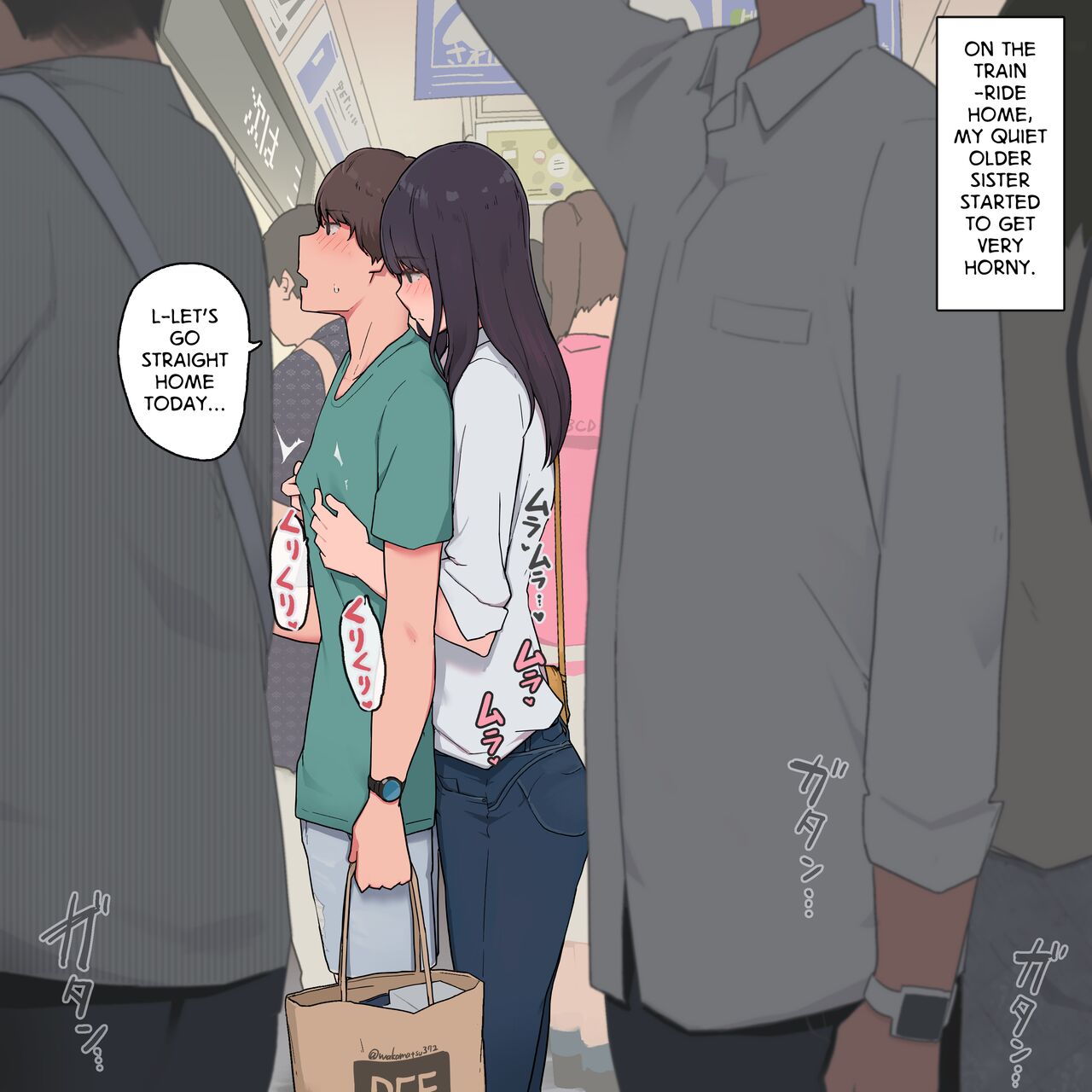 [Wakamatsu]Otouto o Isei to Shite Isshiki Shite Shimau Mukuchi na Onee-chan | A Quiet Older Sister Who Has Come to See Her Brother as a Man[English] Page 1