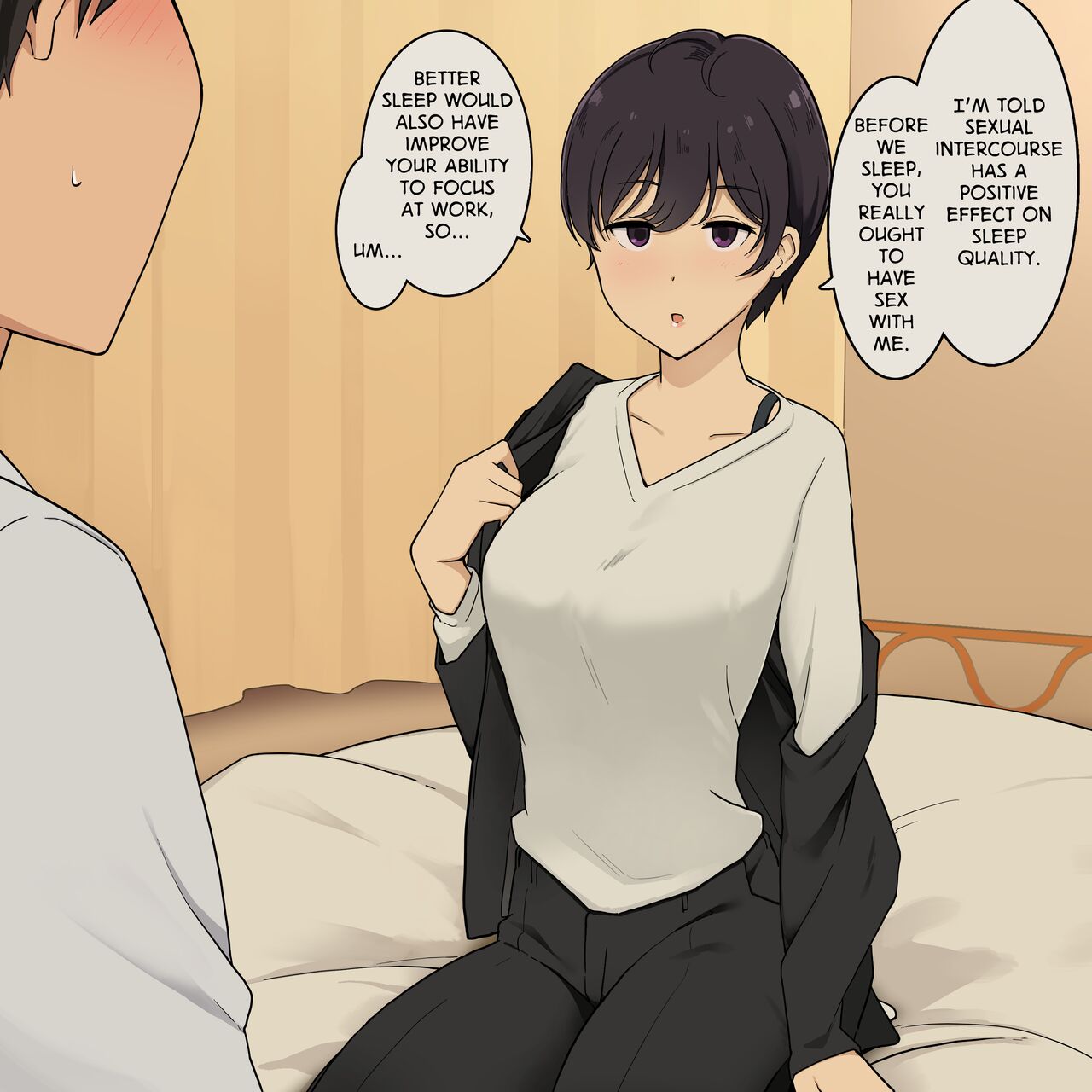 [Wakamatsu]Rikutsuppoi Kouhai-chan to Rikutsunuki de Majiwaru made no Hanashi | Having Sex with My Hyperrational Junior Until She Loses All Rationality[English] Page 3