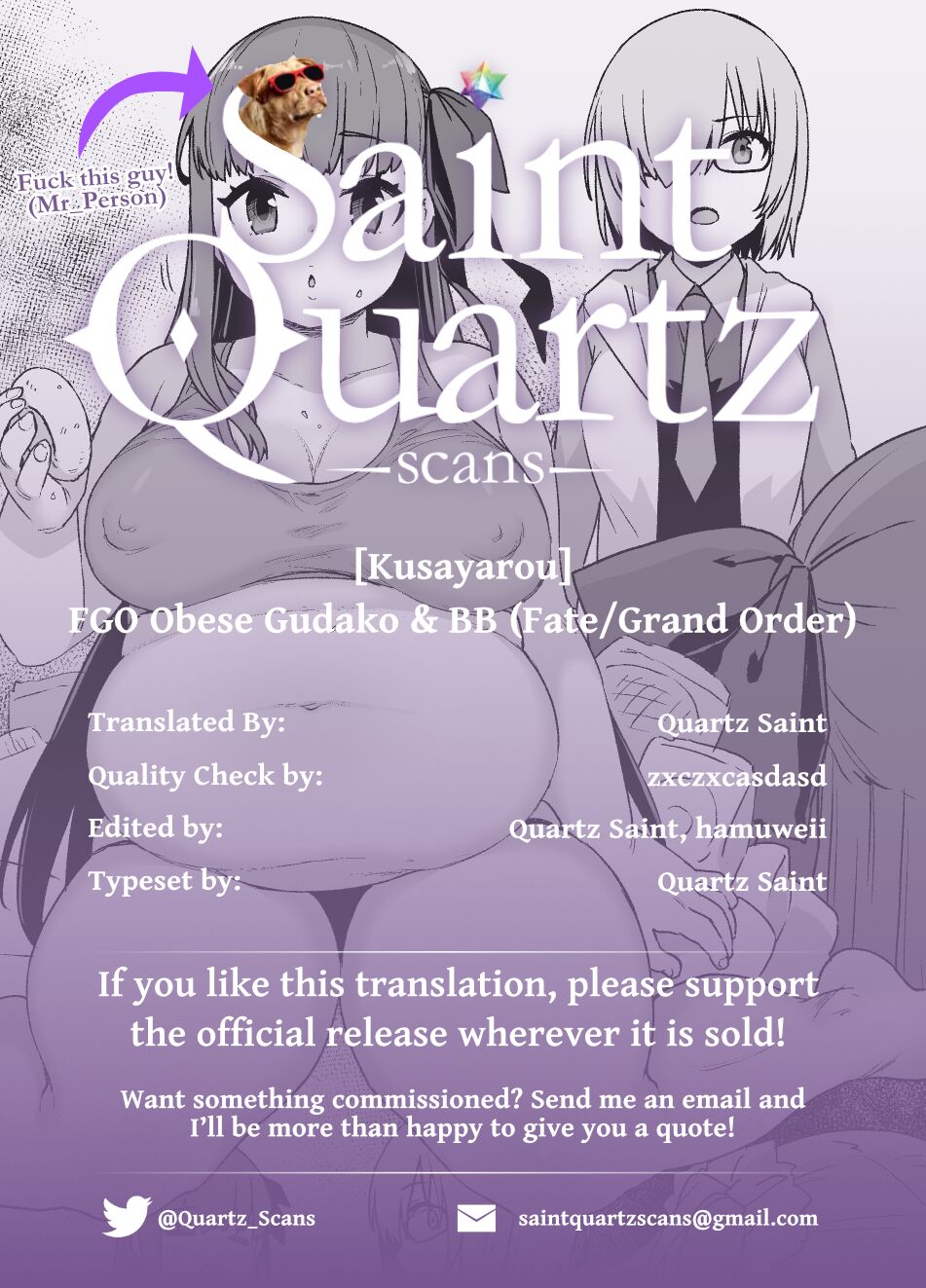 [Kusayarou]FGO Obese Gudako & BB(Fate/Grand Order) [Saint Quartz Scans] [English] Page 3