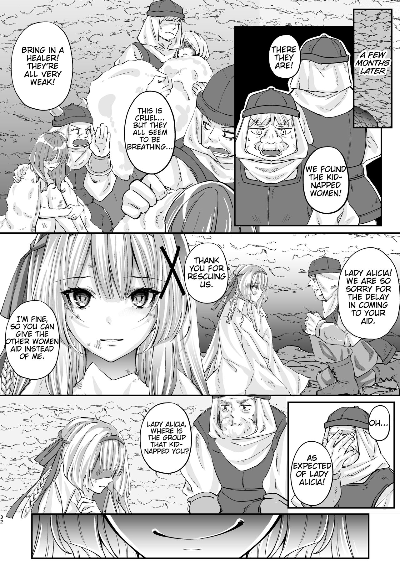 [Seika Kairaku Shoten]Parasite Rubber -The Tale of a Princess Knight Parasitized by Black Rubber Tentacle Clothes-[English] [Mikodayo] Page 32