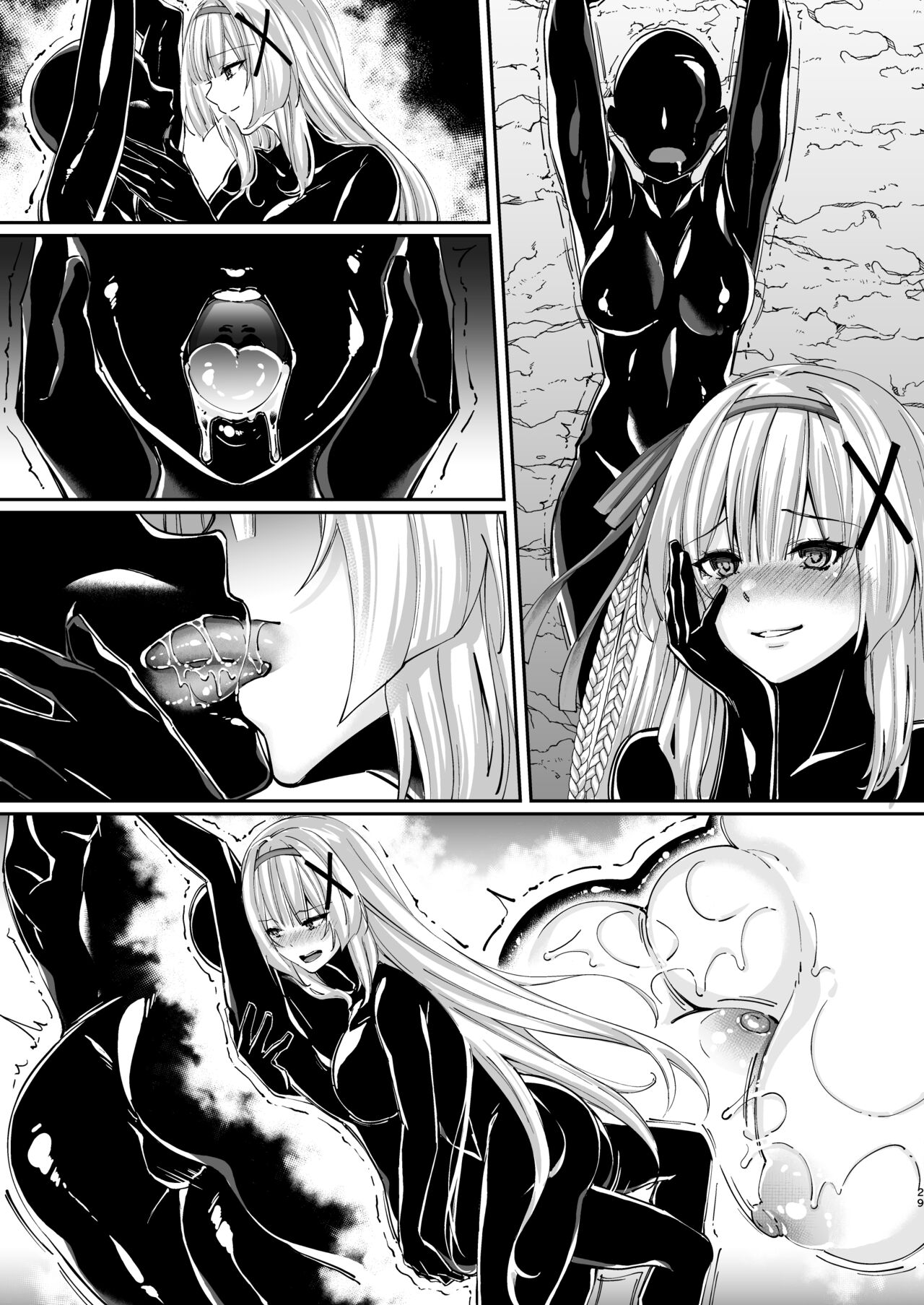[Seika Kairaku Shoten]Parasite Rubber -The Tale of a Princess Knight Parasitized by Black Rubber Tentacle Clothes-[English] [Mikodayo] Page 62