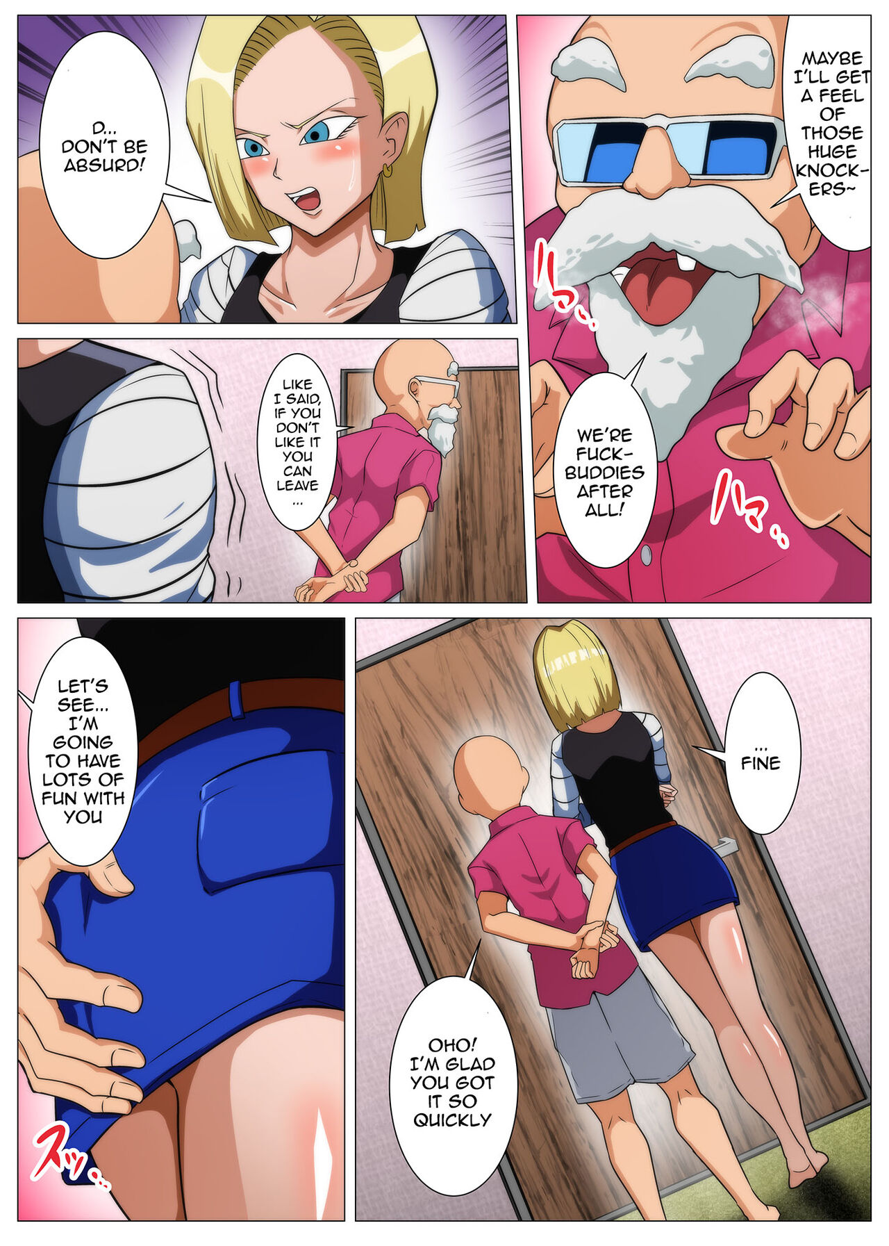 [Q Doujin]Ero Jii-san to Ecchi na Keiyaku o Shita Bakunyuu Hitozuma | The Perverted Old Man Makes An Agreement With The Big Breasted Housewife(Dragon Ball Z) [English] {Doujins.com} Page 3