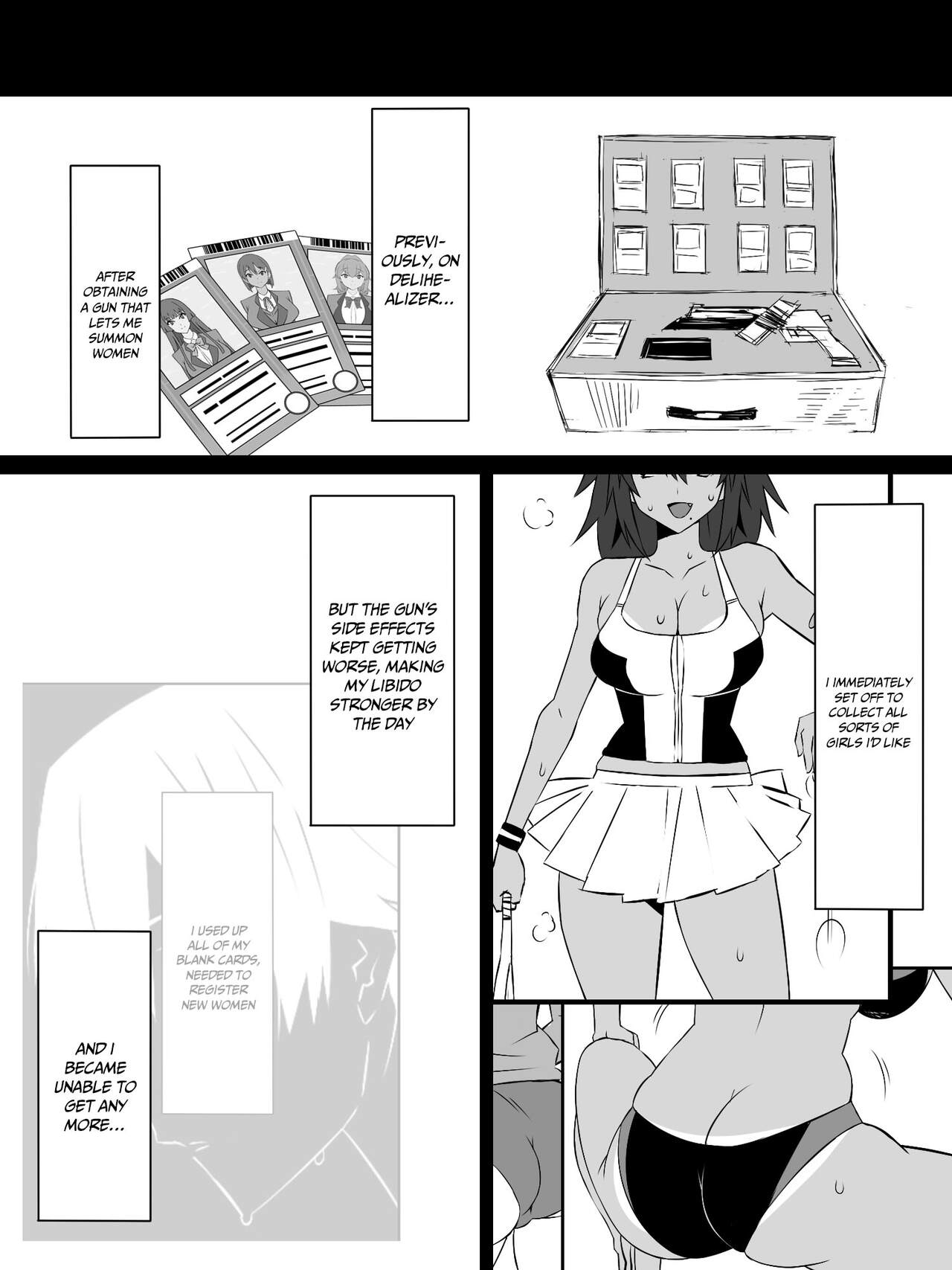 [Circle Kagemusya (Kagemusya)]"Shoukanjuu DX DeliHealizer" ver. 4 ~Card kara Josei o Shoukan shite Ecchi suru Ohanashi~ | Shoukanjuu DX DeliHealizer ver. 4 ~A Story of How I Summoned a Girl With a Card and Had Sex With Her~[English] {Doujins.com} Page 2
