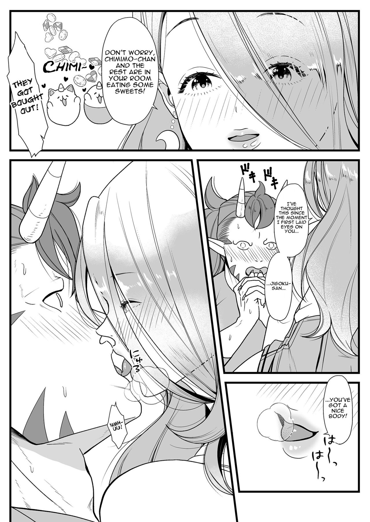 [Mucchiri Manjuu (Kurokawa Koshian)]Jigoku no Kanabou Fudeoroshi | Popping the Cherry on Jigoku's Kanabo(Chimimo) [English] {Doujins.com} Page 5
