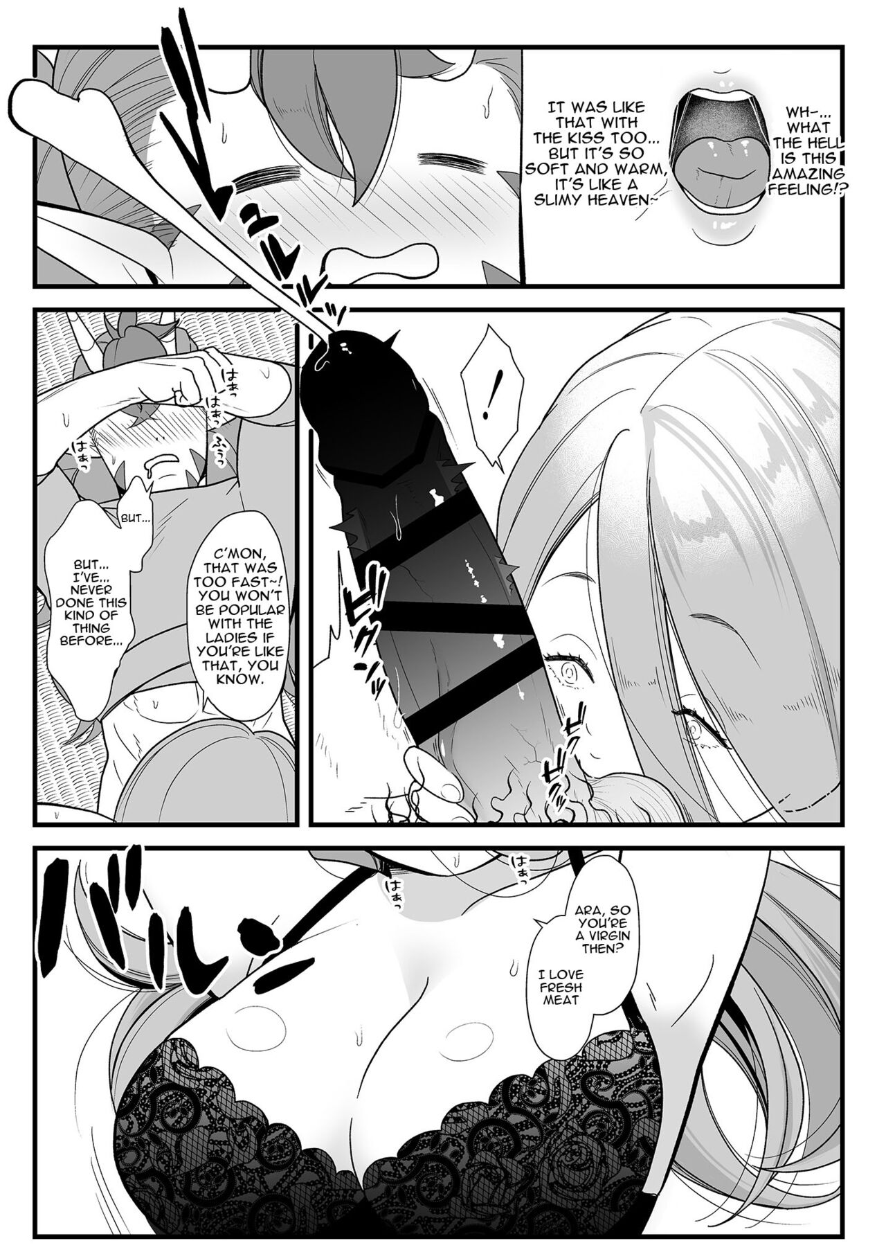[Mucchiri Manjuu (Kurokawa Koshian)]Jigoku no Kanabou Fudeoroshi | Popping the Cherry on Jigoku's Kanabo(Chimimo) [English] {Doujins.com} Page 7