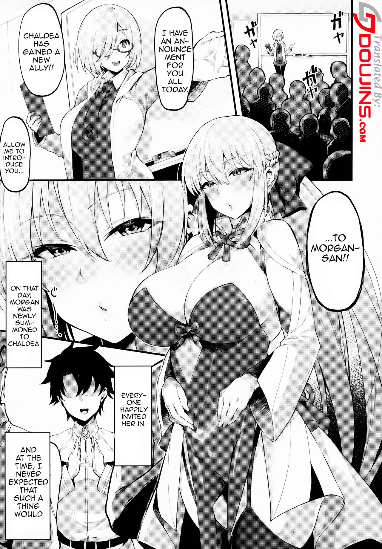 (C100) [Nazunasoft (Katsura Harufumi)]Icha Love Amaama Morgan-sama | Sweet Erotic Loving With Morgan-sama + Extra Clear File(Fate/Grand Order) [English] {Doujins.com} Page 2