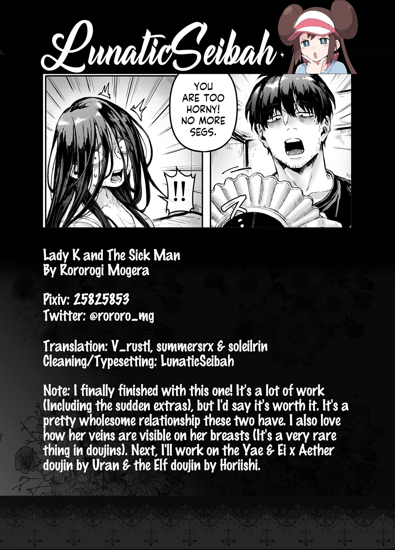 [Yolki Palki (Rororogi Mogera)]Kko to Yamioji Ha | Lady K & The Sick Man(+ Extras) [English] [LunaticSeibah] [Colorized] [Decensored] Page 83