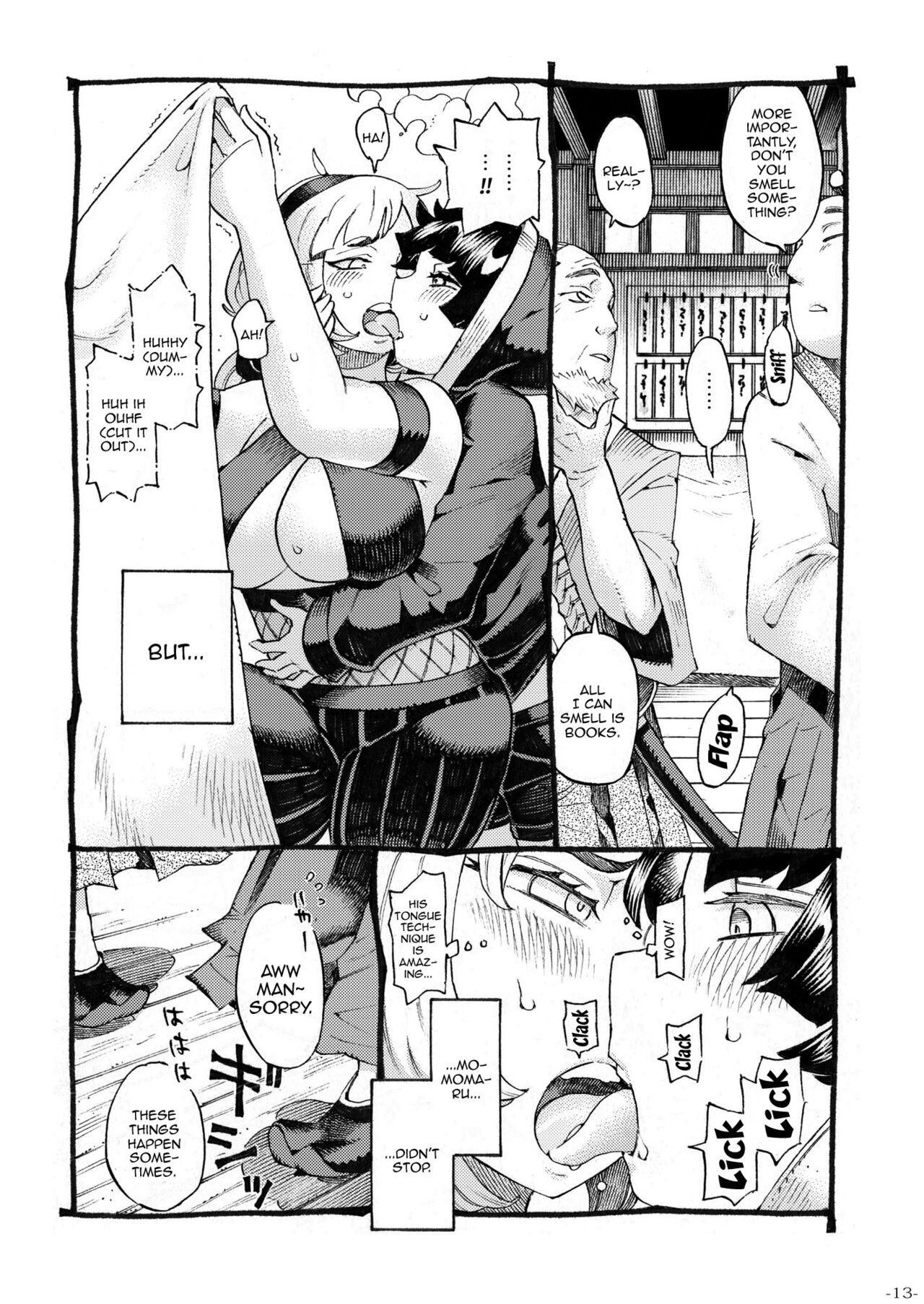 [Naivta (Nishi Yoshiyuki)]Kunoichi wa Deshi to Oshinobi de | A Kunoichi Sneaks Up On Her Disciple[English] {Doujins.com} [Digital] Page 12
