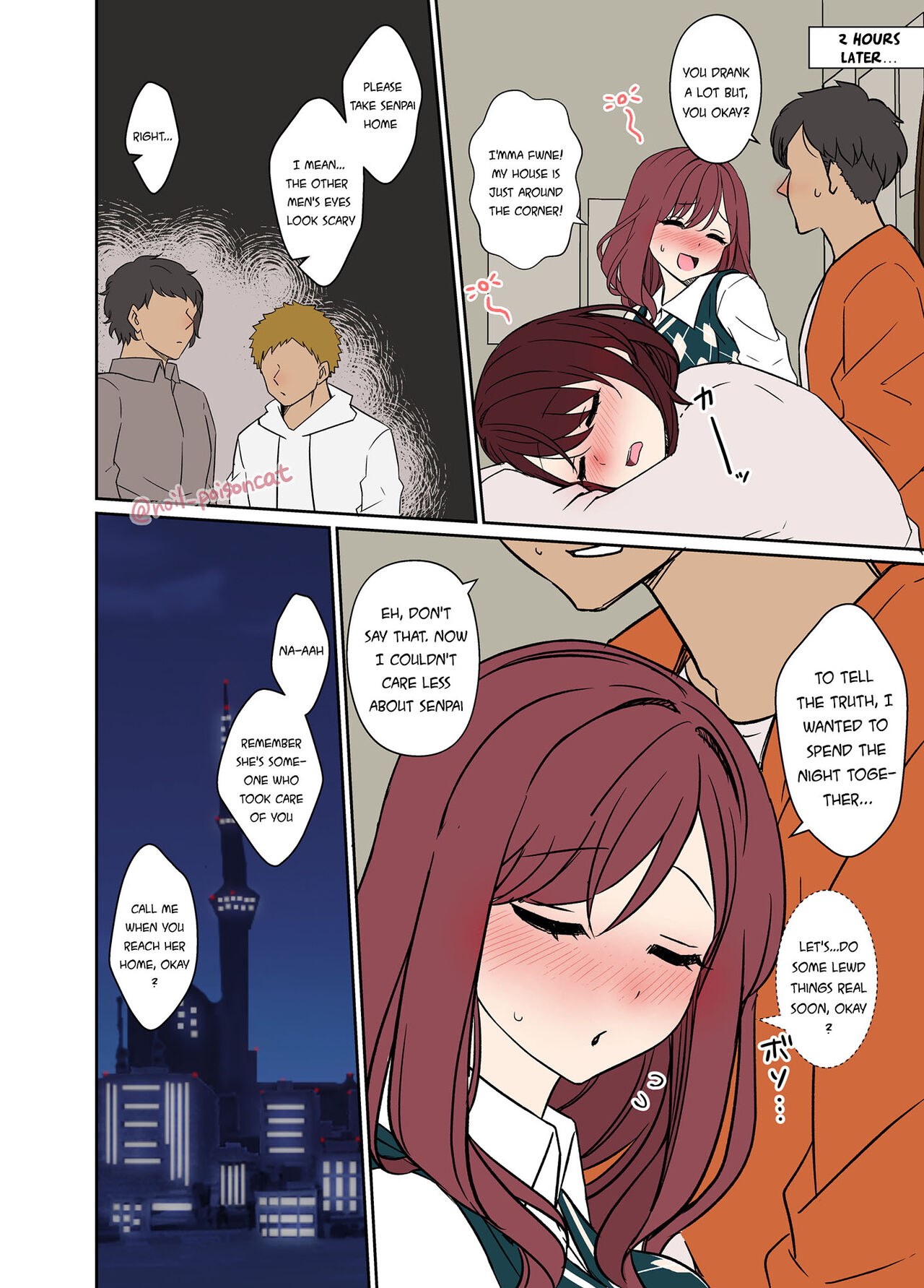 [Dokuneko Noil]Bounenkai de Deisui Shita Joshidaisei ni Warui Koto o Suru Hanashi | A Story About Getting Drunk And Fucking Some Girls At a New Years Party[English] {Doujins.com} Page 2