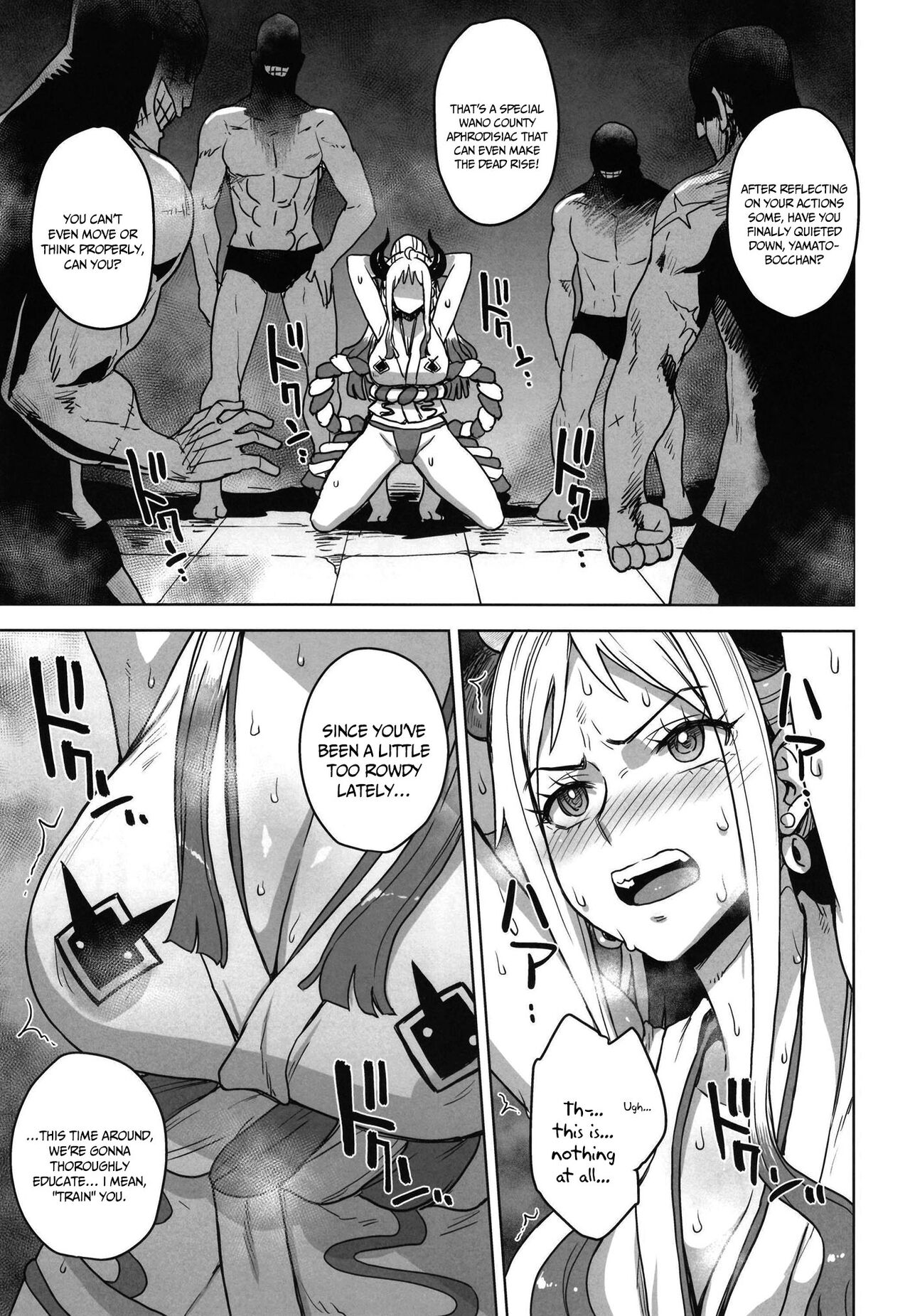 [Choujikuu Yousai Kachuusha (Denki Shougun)]Yamato no Ura Nisshi | Yamato's Behind The Scenes Diary(One Piece) [English] {Doujins.com} [Digital] Page 4