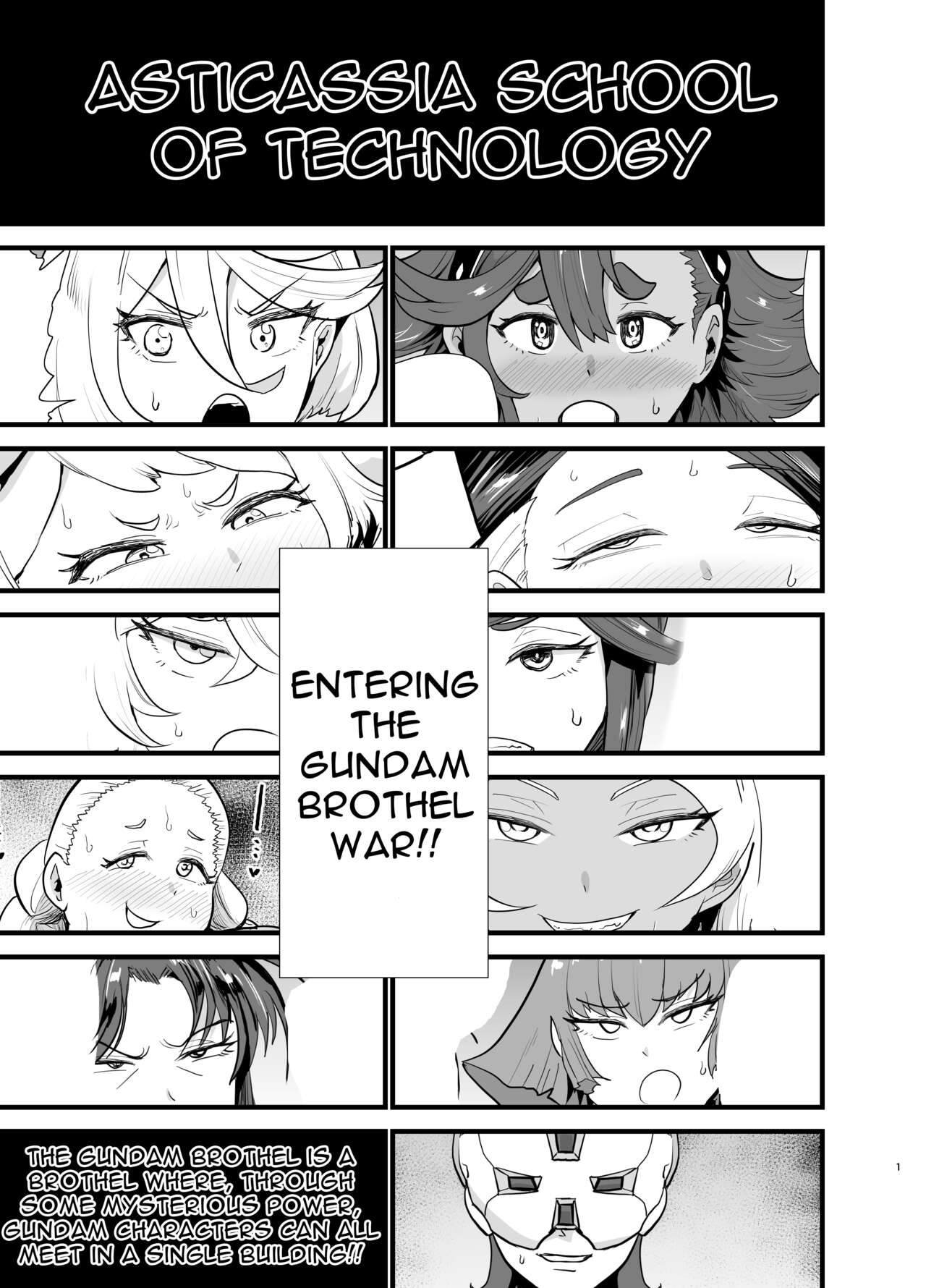 [Aonatsusou (Aonatsusu)]Gundam Fuuzoku Musou Suisei no Majo Hen | The Unparalleled Gundam Sex Industry - Witch of Mercury Edition(Gundam The Witch from Mercury) [English] {Doujins.com} [Digital] Page 2