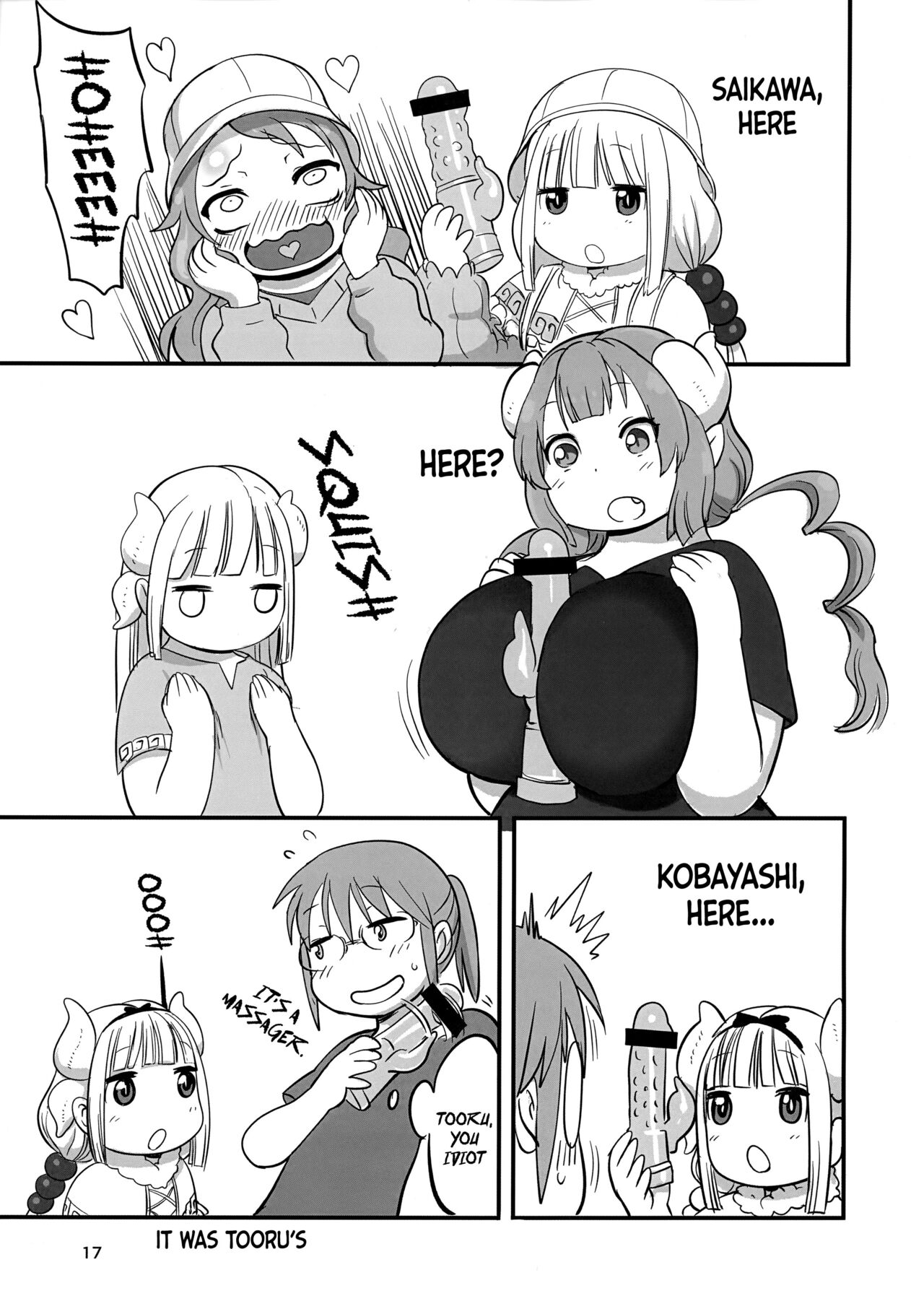 (C100) [UNKNOWN MEAT (Kojima Video)]Paidora(Kobayashi-san-chi no Maid Dragon) [English] {Doujins.com} Page 16