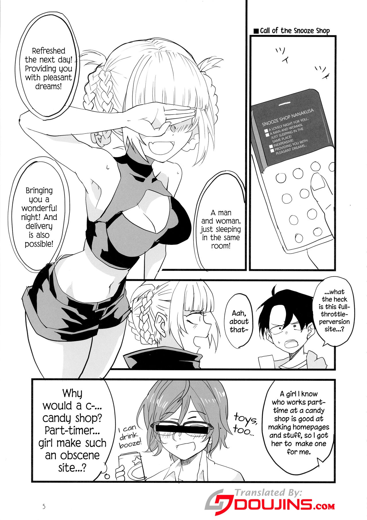 [BlueMage (Aoi Manabu)]Soineya no Uta | Call of the Snooze Shop(Yofukashi no Uta) [English] {Doujins.com} [2020-01-26] Page 5
