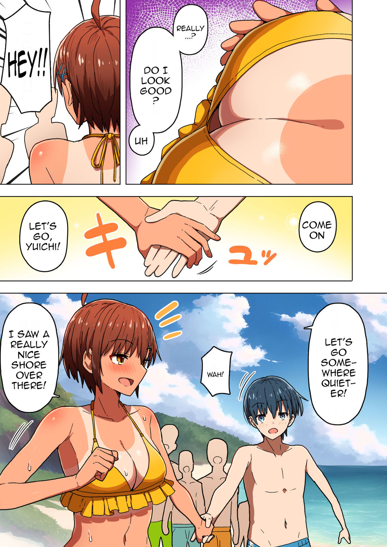 [Kurumaya Koudou]Shuugaku Ryokou, Kanojo Ubarareru Nettaiya | A School Trip, a Tropical Night Where She Is Taken By Force[English] {Doujins.com} Page 12