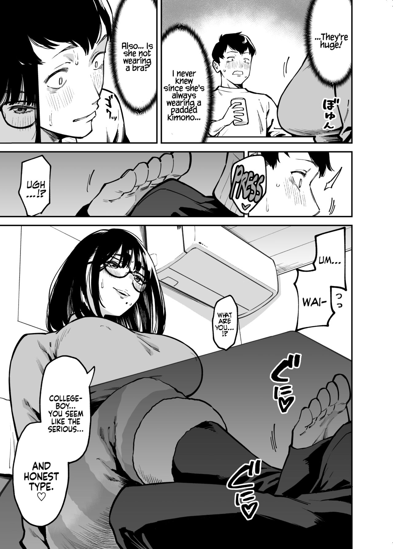 [Uchuusen Shoujigou (Shouji Nigou)]Otonari no Darashina Onee-san ni Nagusamerareru Hanashi | Comforted by the Sloppy Girl Next Door[English] [Coffedrug] Page 11
