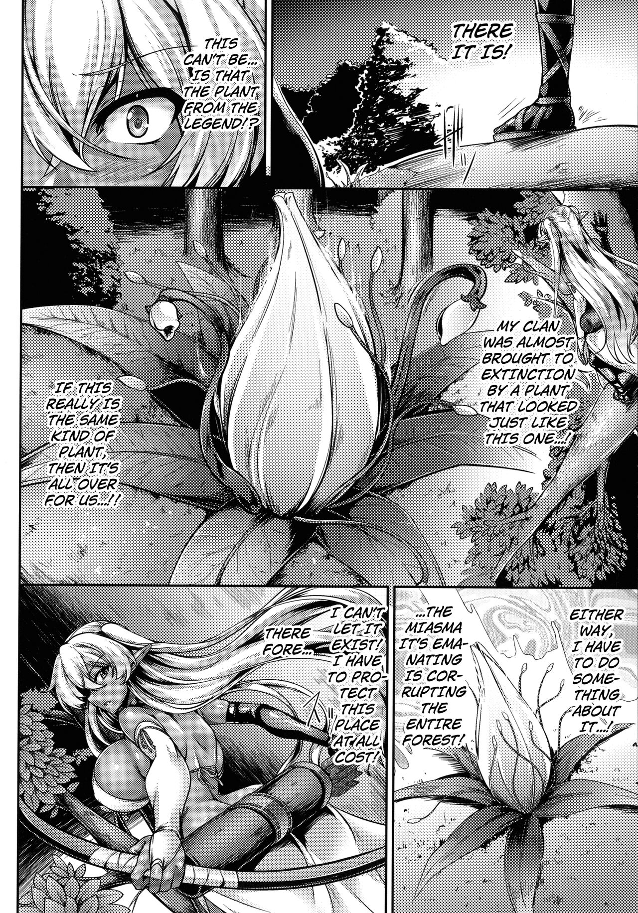 [Kanten]Soukoku Elf to Aruraune | A Dark Elf and a Mandrake(Alraune) (2D Comic Magazine Futanari Marunomi Boutsuki Heroine Appaku Iki Jigoku) [English] [Kuraudo] Page 2