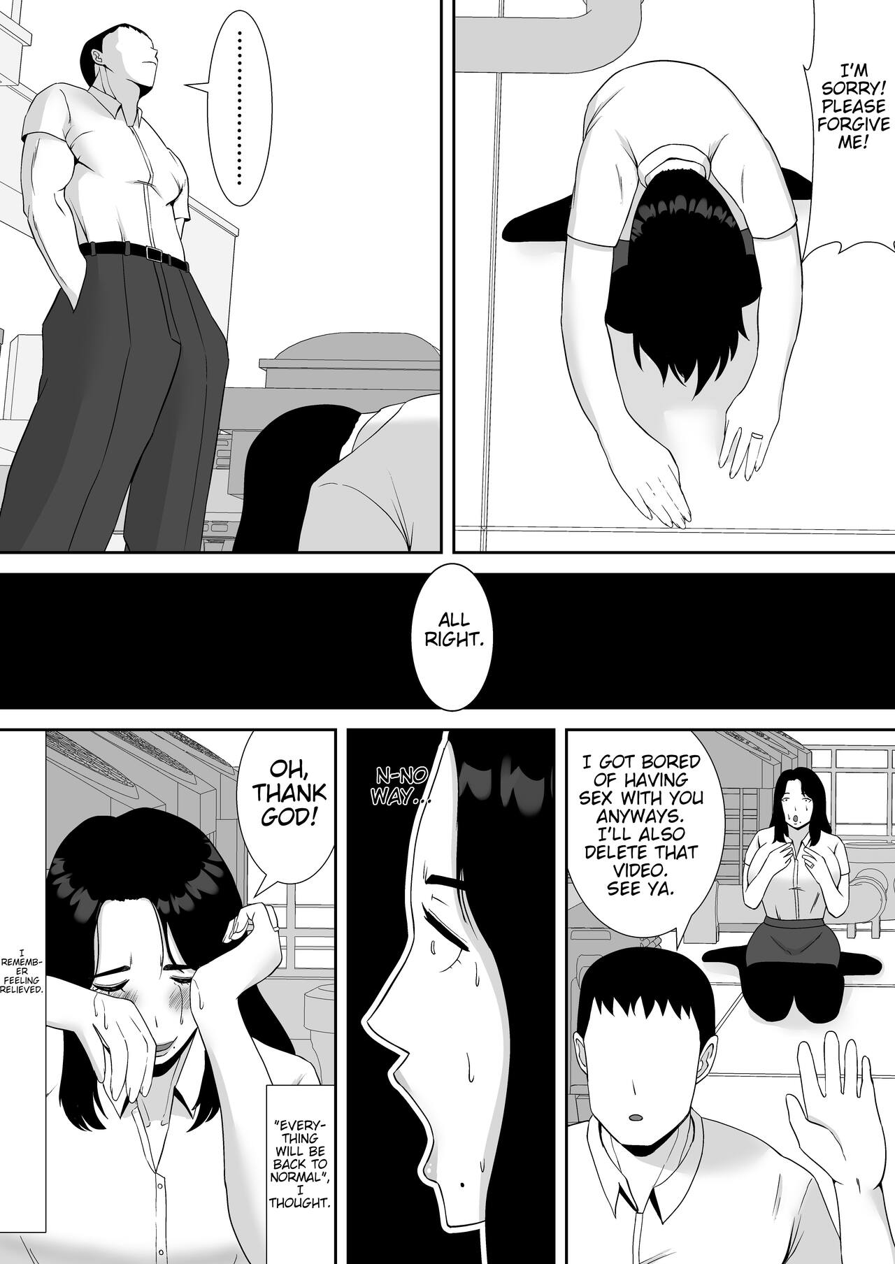 [Smells Like]Ore no Koto o Gomi Atsukai Suru Mucchimuchi no Hitozuma Onna Joushi ga Ochiru made | Making my chubby married female boss that treats me like trash succumb to my cock[English] [joobuspaidatr] Page 30