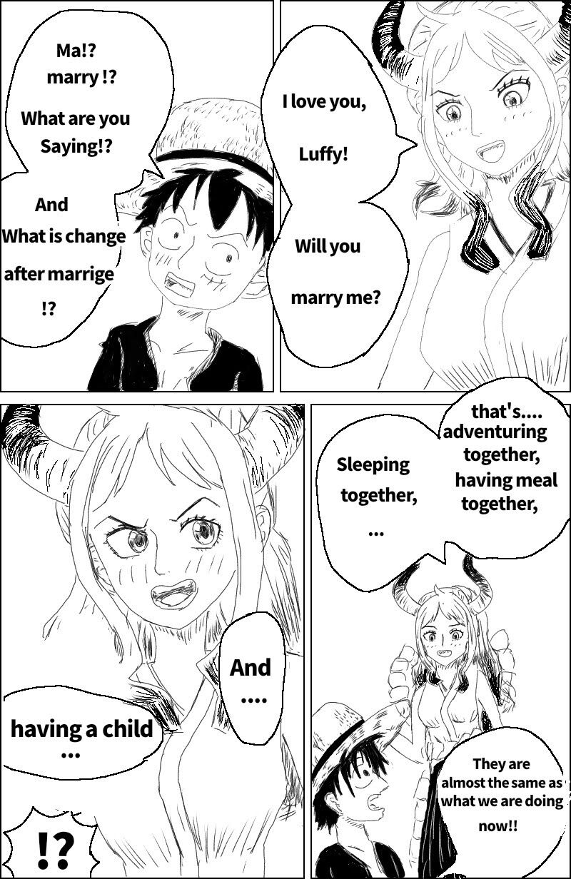 [Suītsu ashura][Wanpīsu]Luffy×Yamato(one piece) Page 1