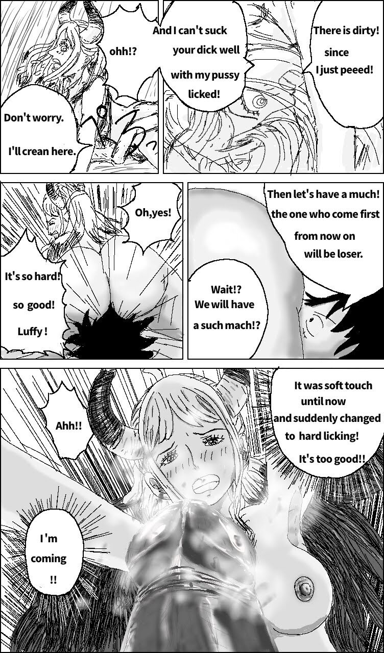 [Suītsu ashura][Wanpīsu]Luffy×Yamato(one piece) Page 9