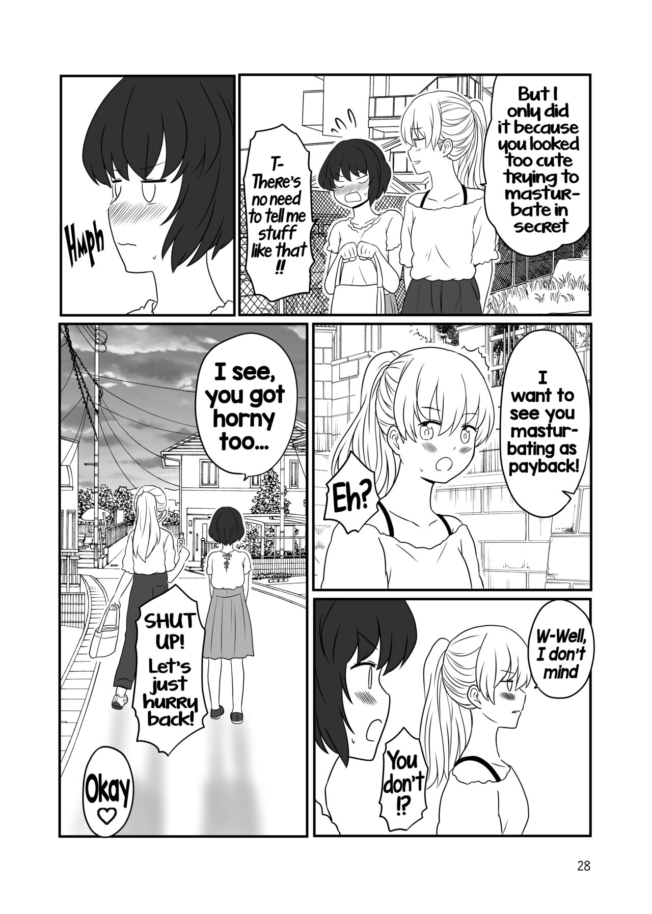 [Kurosawa Karura]Umi de Roshutsu Play Shichau Yuriple | A yuri couple does exhibitionism at the beach[English] Page 27