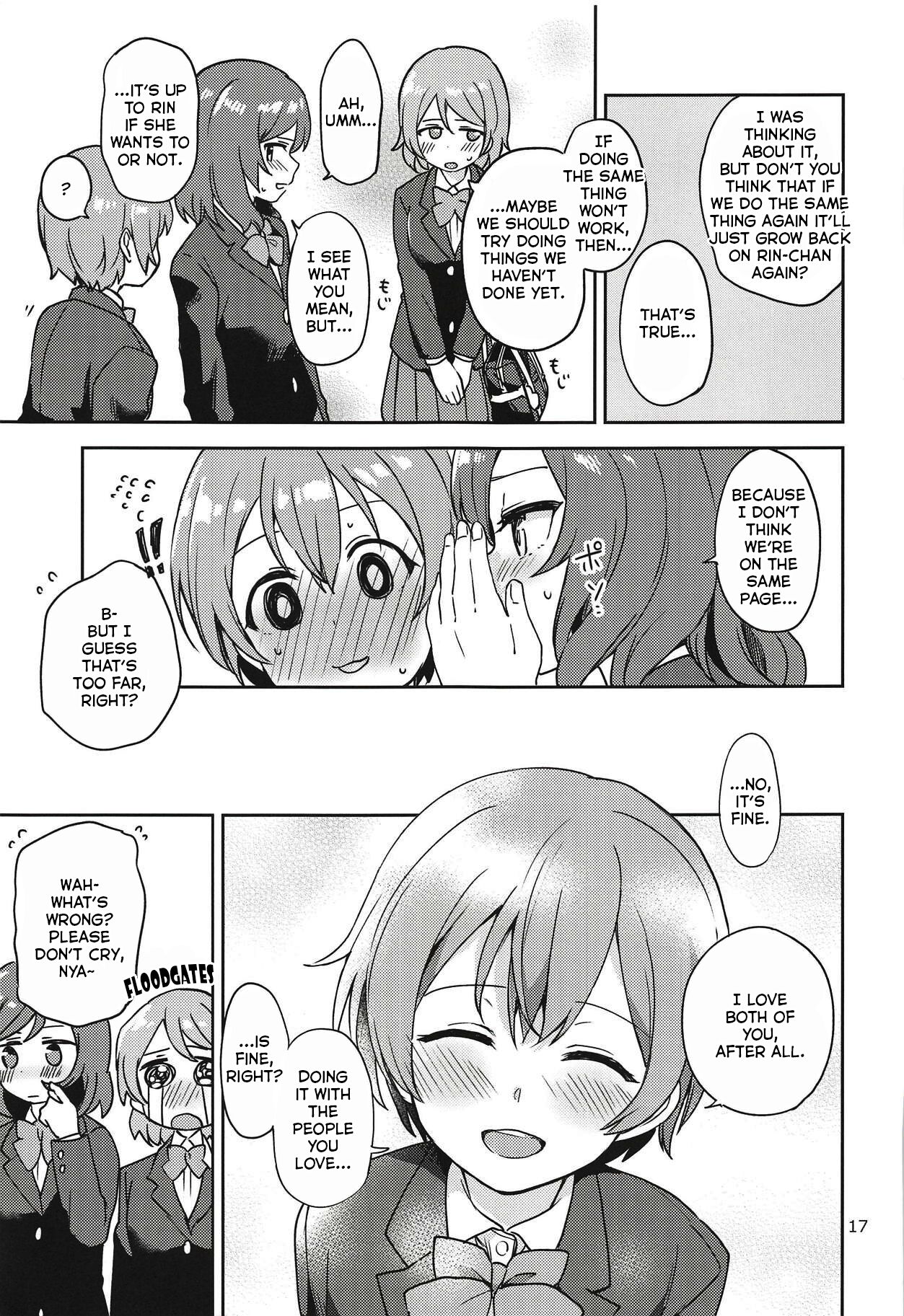 (C94) [Kurocan (Itsuki Kuro)]Rin no Mondai Kakusanchuu!(Love Live!) [English] [nemuiTL] Page 16
