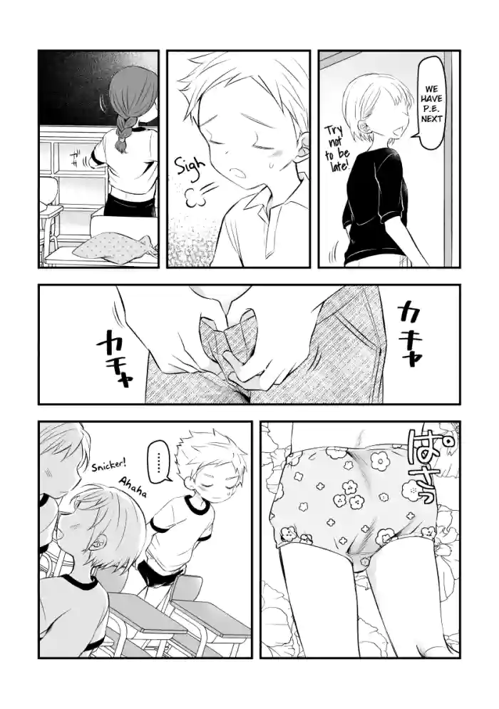 [Hirota Shimaguni]Joshi kara Danshi Toilet ni Ikasete Moraezu Omorashi Shichau | Girls Wouldn't Let Me Use the Boys Toilet So I Wet My Pants[English] {Chin²}