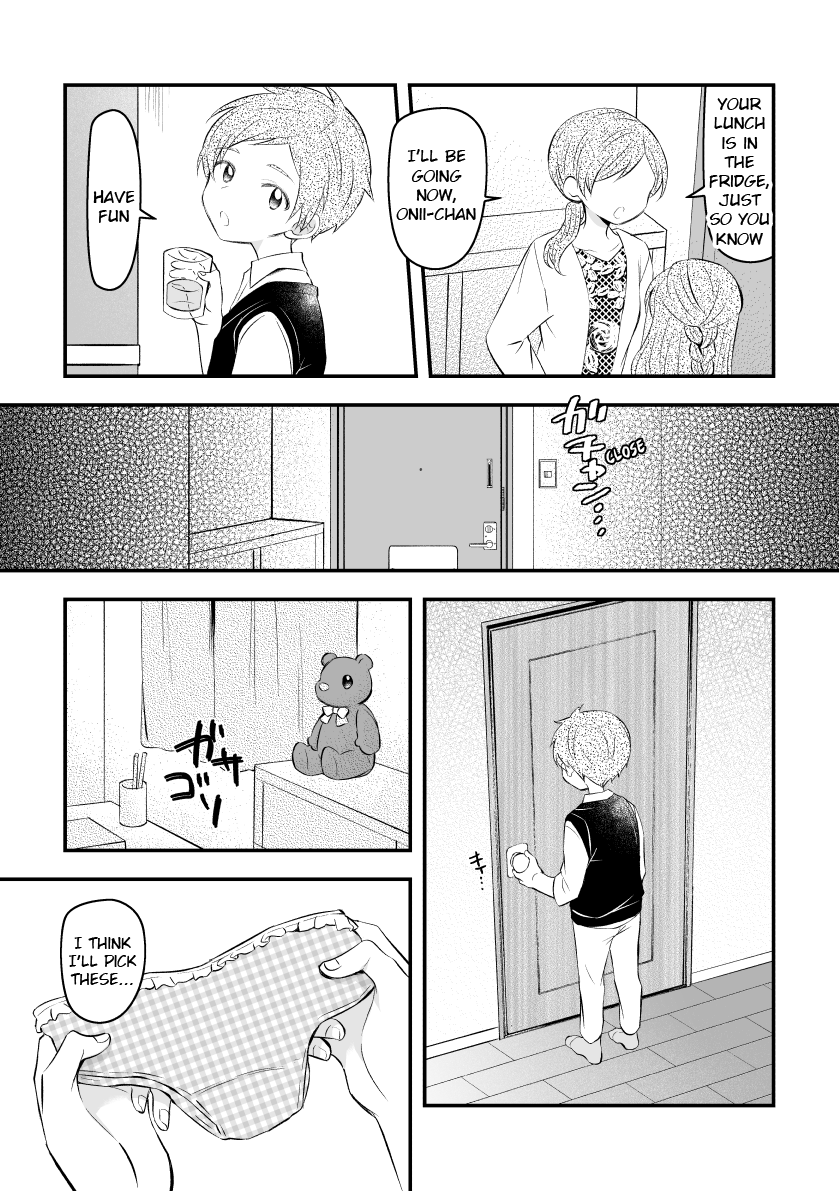 [Hirota Shimaguni]Josou o Imouto no Tomodachi ni Mirarete Morashichau Otokonoko | A Boy Who Wet Himself When He Was Seen Crossdressing by His Little Sister's Friend[English] {Chin²} Page 1