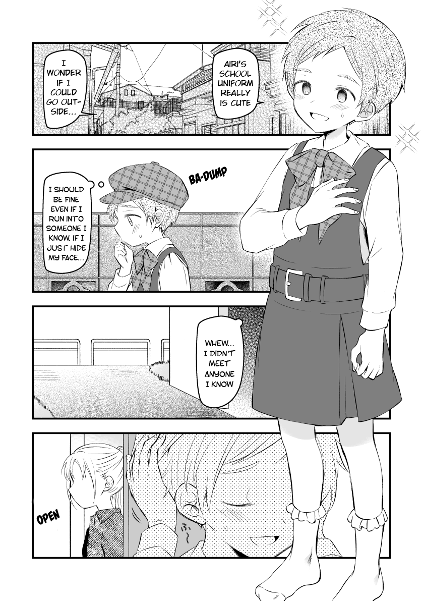 [Hirota Shimaguni]Josou o Imouto no Tomodachi ni Mirarete Morashichau Otokonoko | A Boy Who Wet Himself When He Was Seen Crossdressing by His Little Sister's Friend[English] {Chin²} Page 2