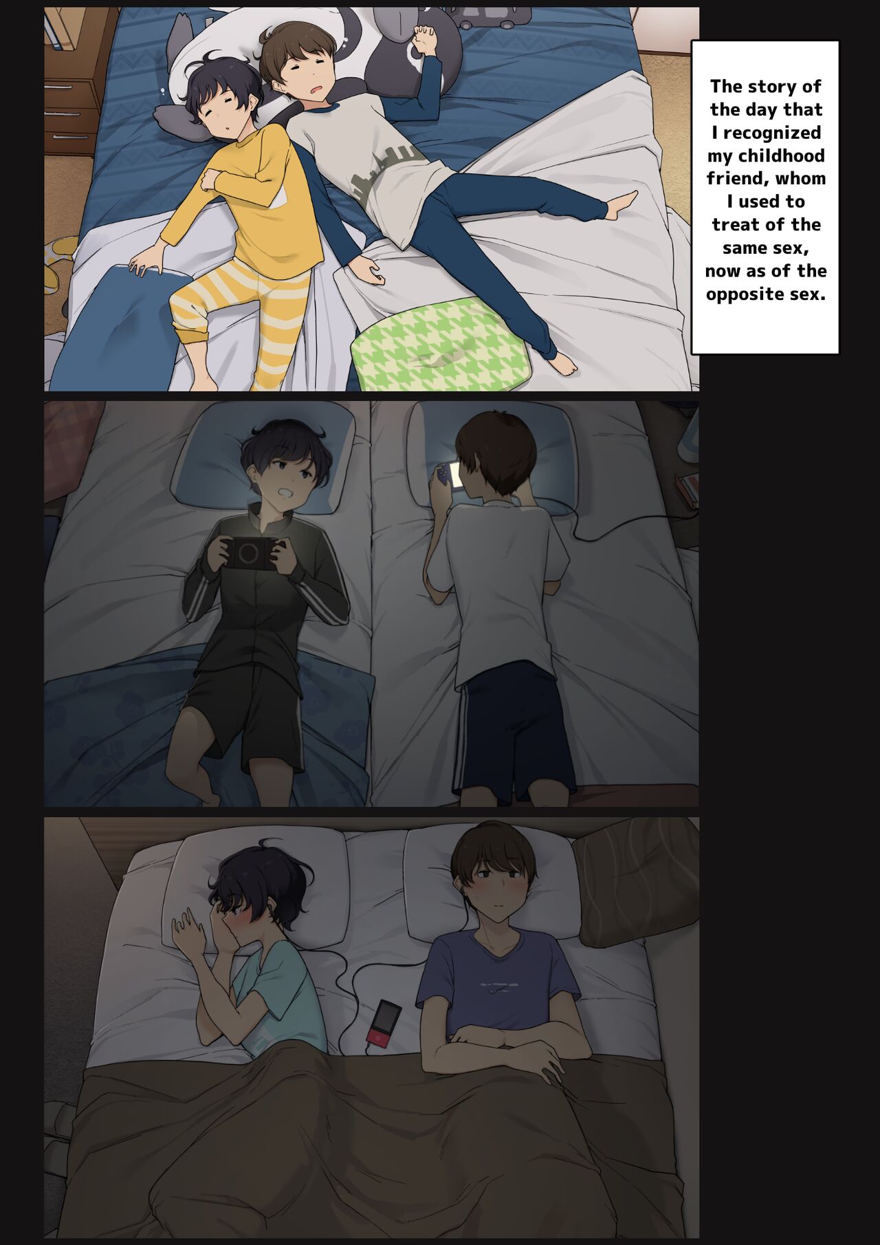 [Wakamatsu]Mukashi wa Dousei no You ni Sesshiteta Osananajimi no Koto o Isei to Shite Ninshiki Shita Hi[English] [Uncle Bane] Page 1