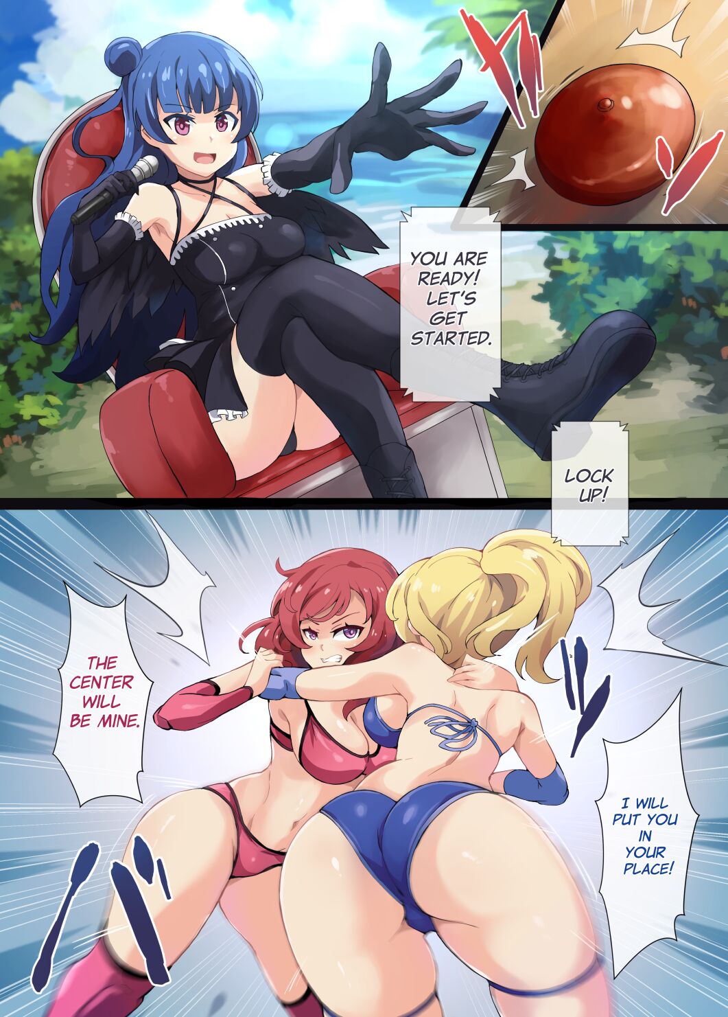[Mist Night (Co_Ma) Love Squeeze! - Hell of Squeezed Pro Wrestling [English] Page 3