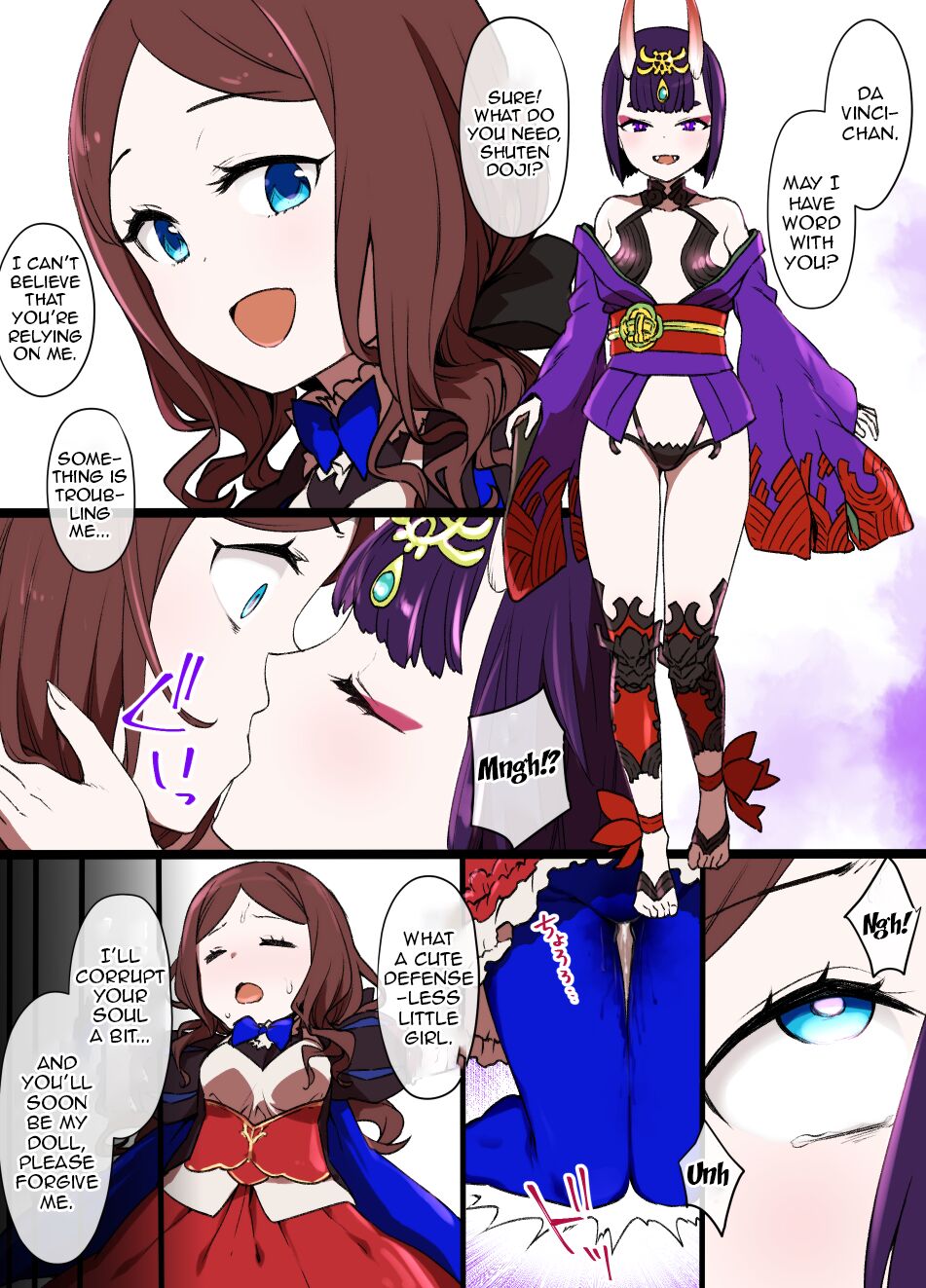[Kusayarou]FGO Shuten Douji x Da Vinci Hyoui Manga | FGO Shuten-Doji x Da Vinci possession manga(Fate/Grand Order) [English] Page 3