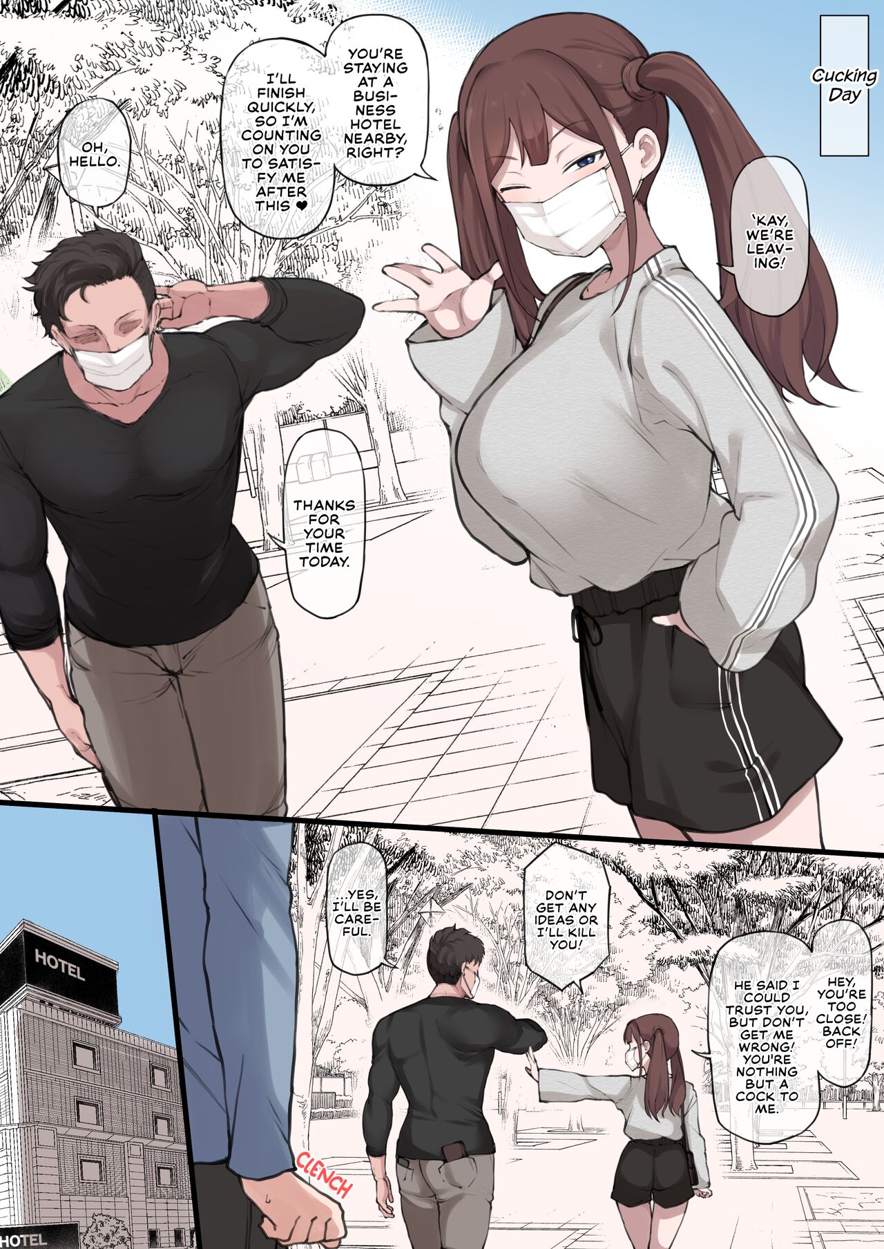 [Doushia (Terasu MC)]Boku no Netorase Seiheki ni Tsukiatte kureru Kanojo | A Girlfriend Who Plays Along with My Cuckold Fetish + Prequel[English] [Defan752 & Tekkamaki] [Digital] Page 4