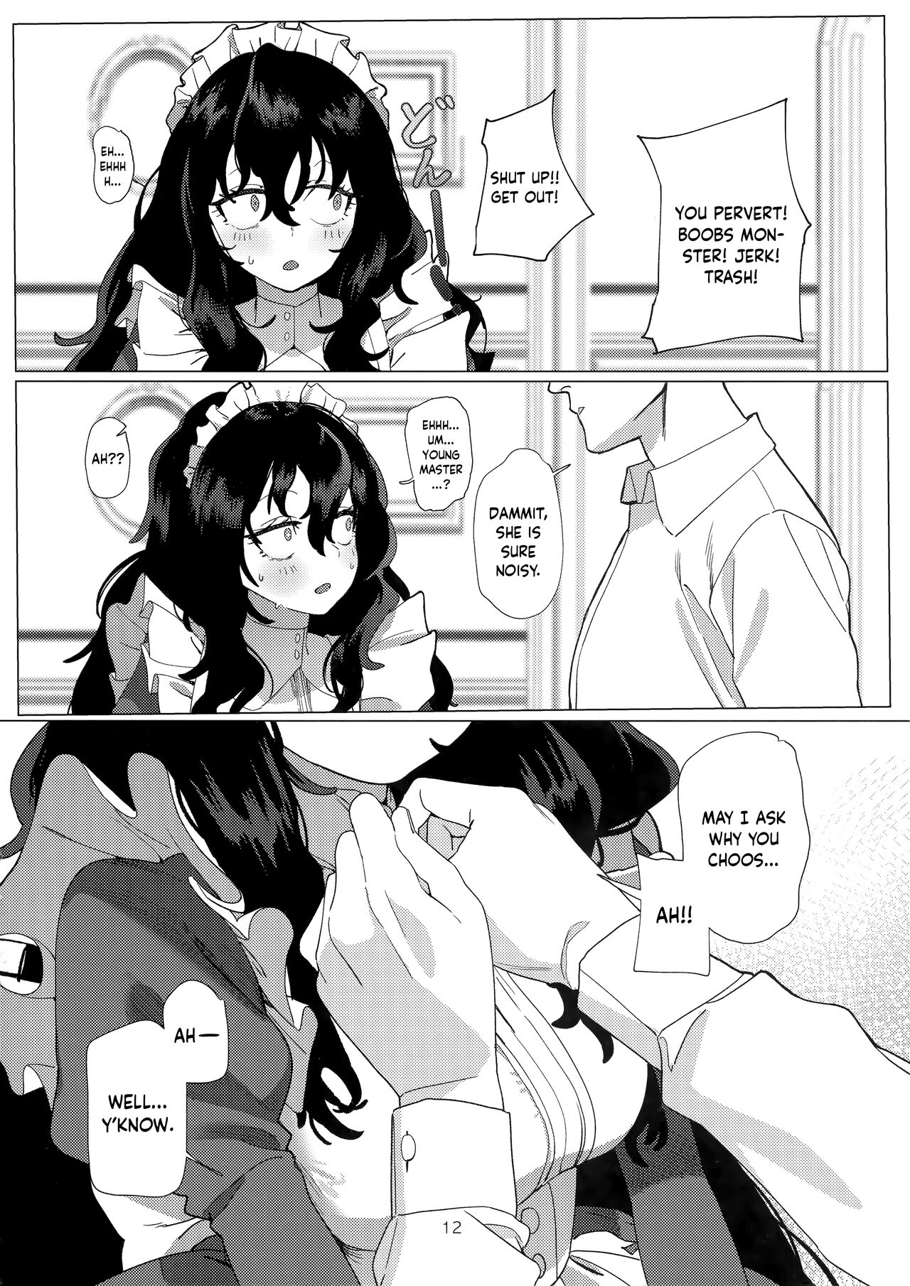 (C101) [Durakuna (Drontabi)]Dame Maid wa Bochama no OnaPet | Useless Maid is Young Master's Pet[English] Page 11